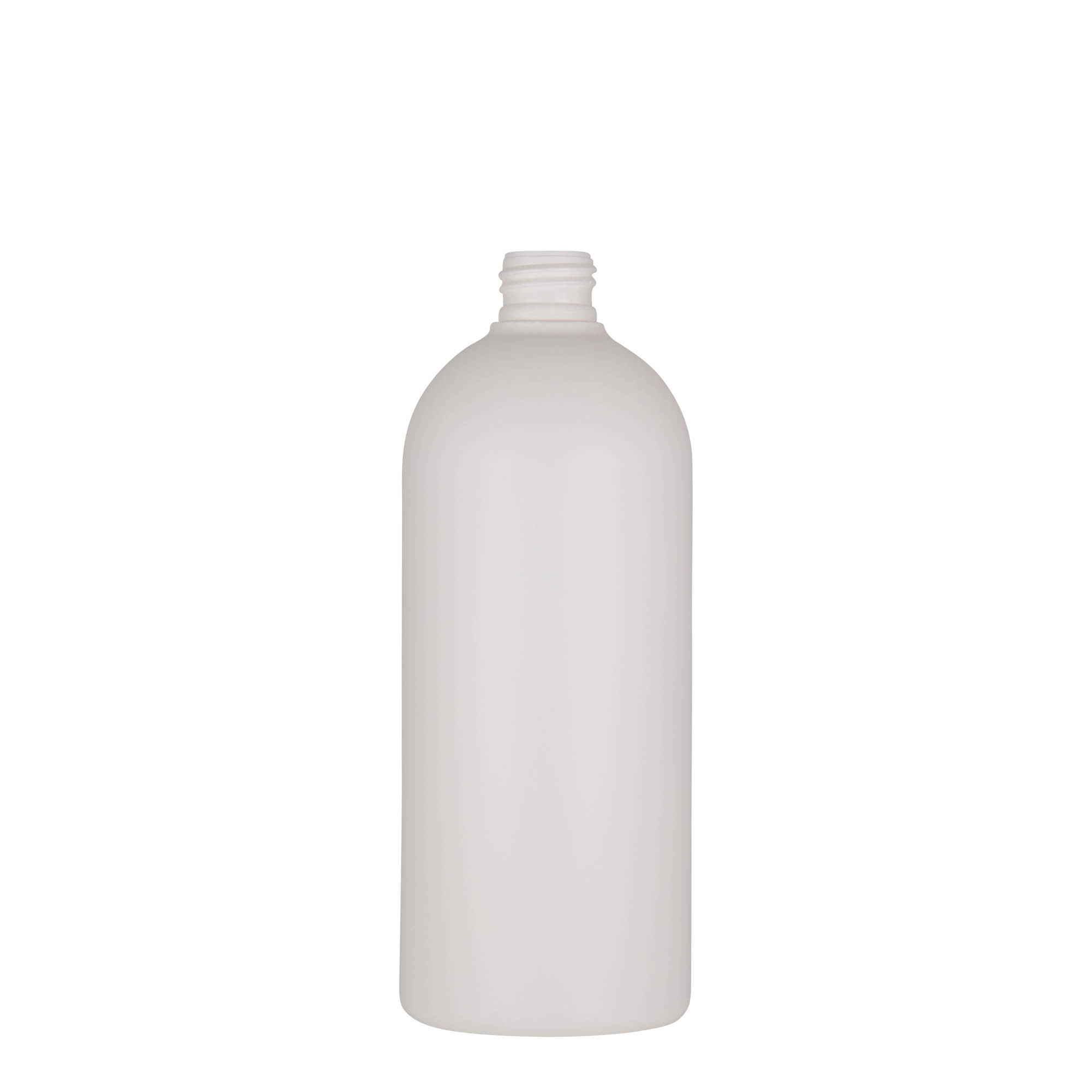Garrafa de plástico de 500 ml 'Tuffy', HDPE, branca, boca: 24/410 Garrafa de plástico de 500 ml 'Tuffy', HDPE, branca, boca: 24/410