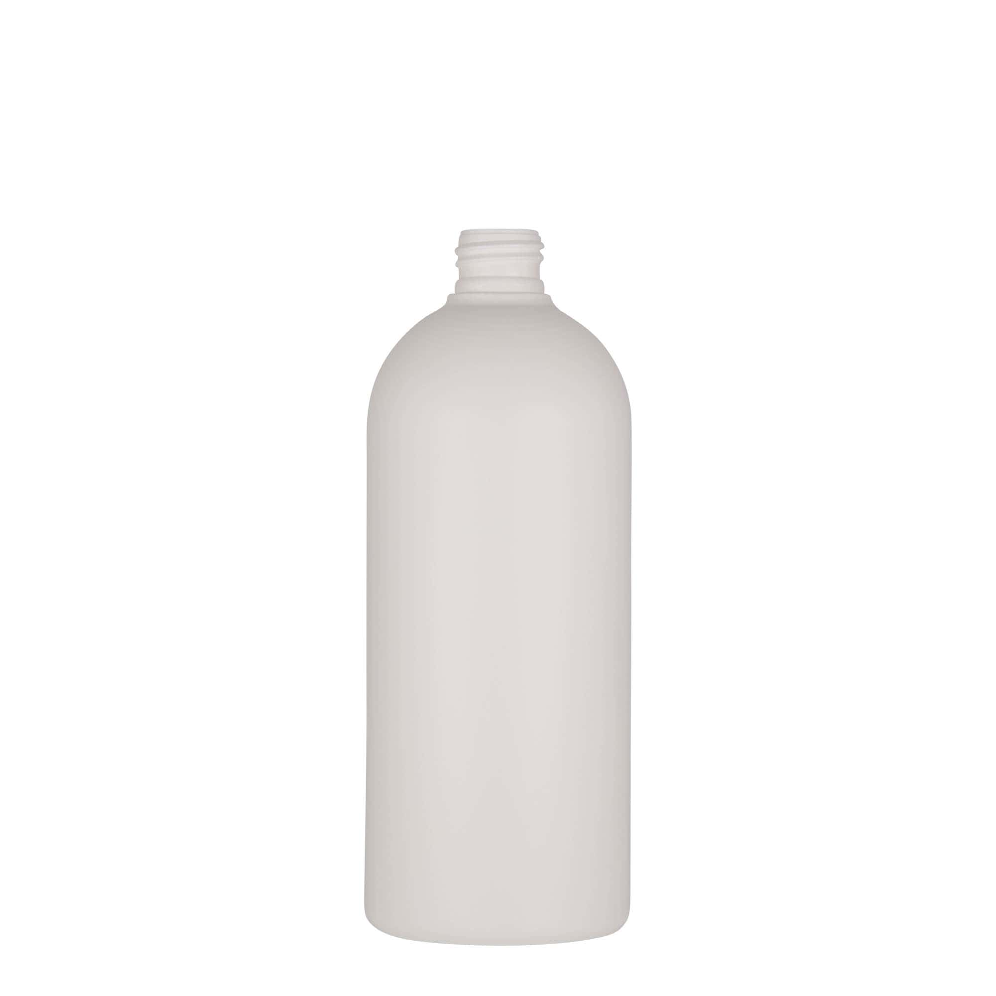Garrafa de plástico de 500 ml 'Tuffy', HDPE, branca, boca: 24/410