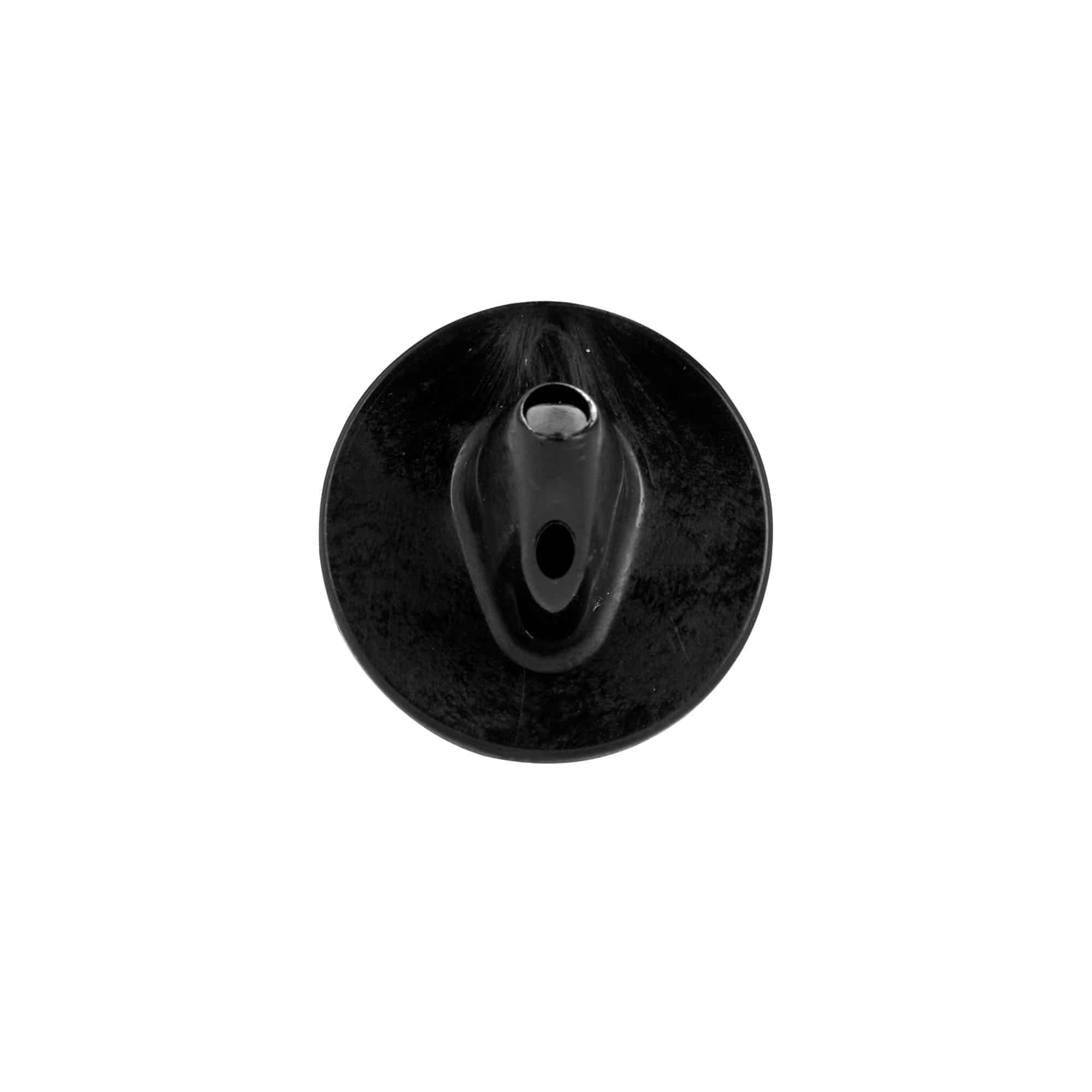 Vertedor de garrafas Jet Pour, plástico PE, preto