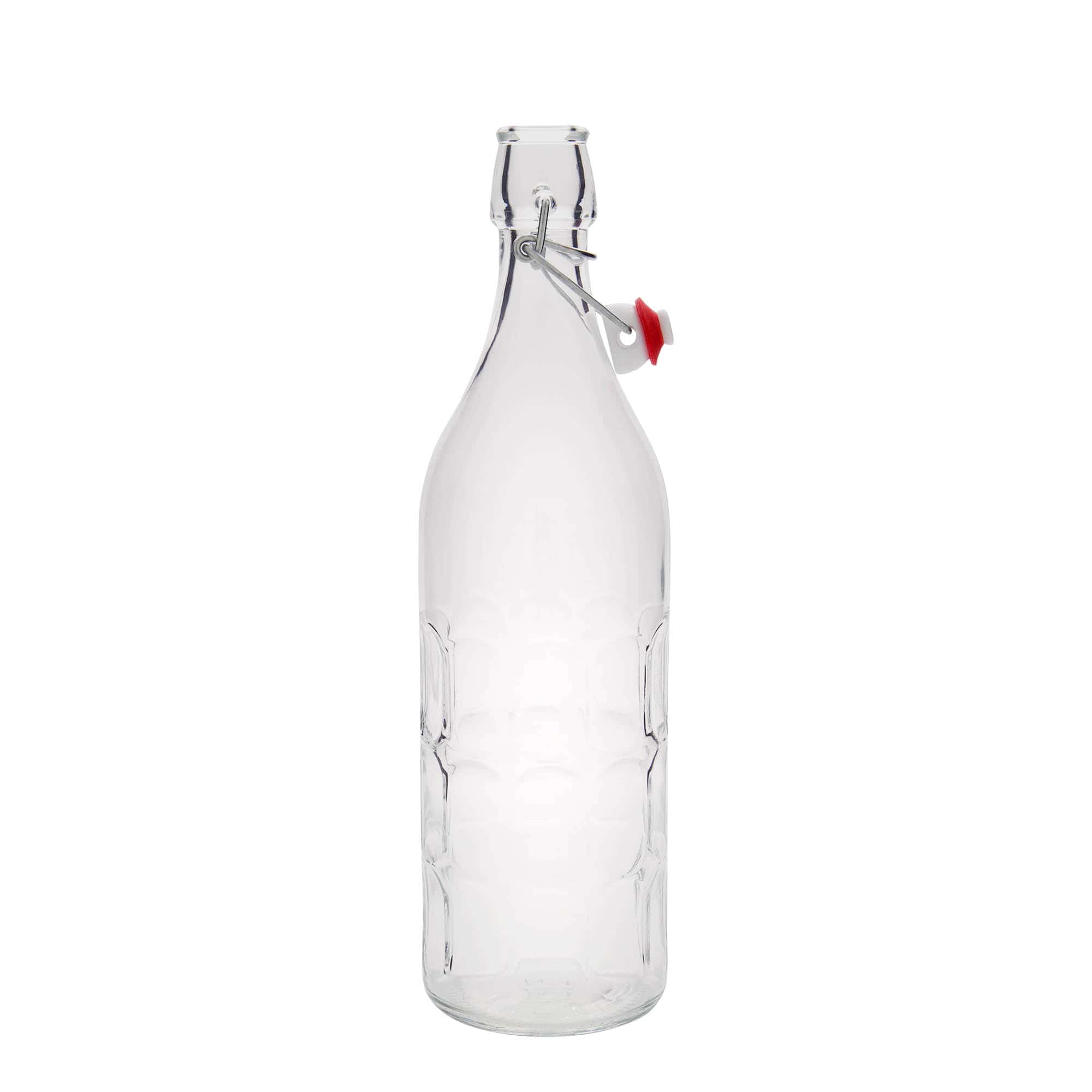 Garrafa de vidro Moresca 1.000 ml, boca: fecho de mola