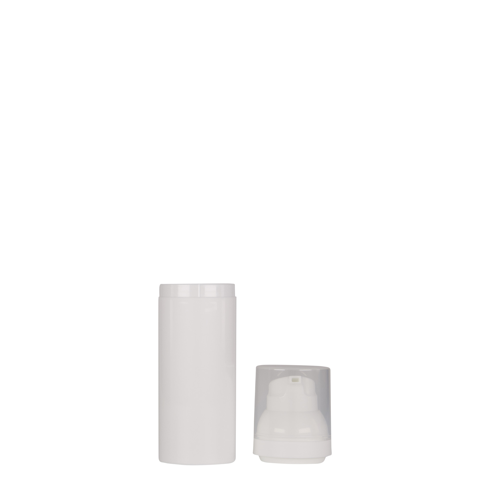 Doseador Airless 50 ml 'Mezzo', plástico PP, branco Doseador Airless 50 ml 'Mezzo', plástico PP, branco