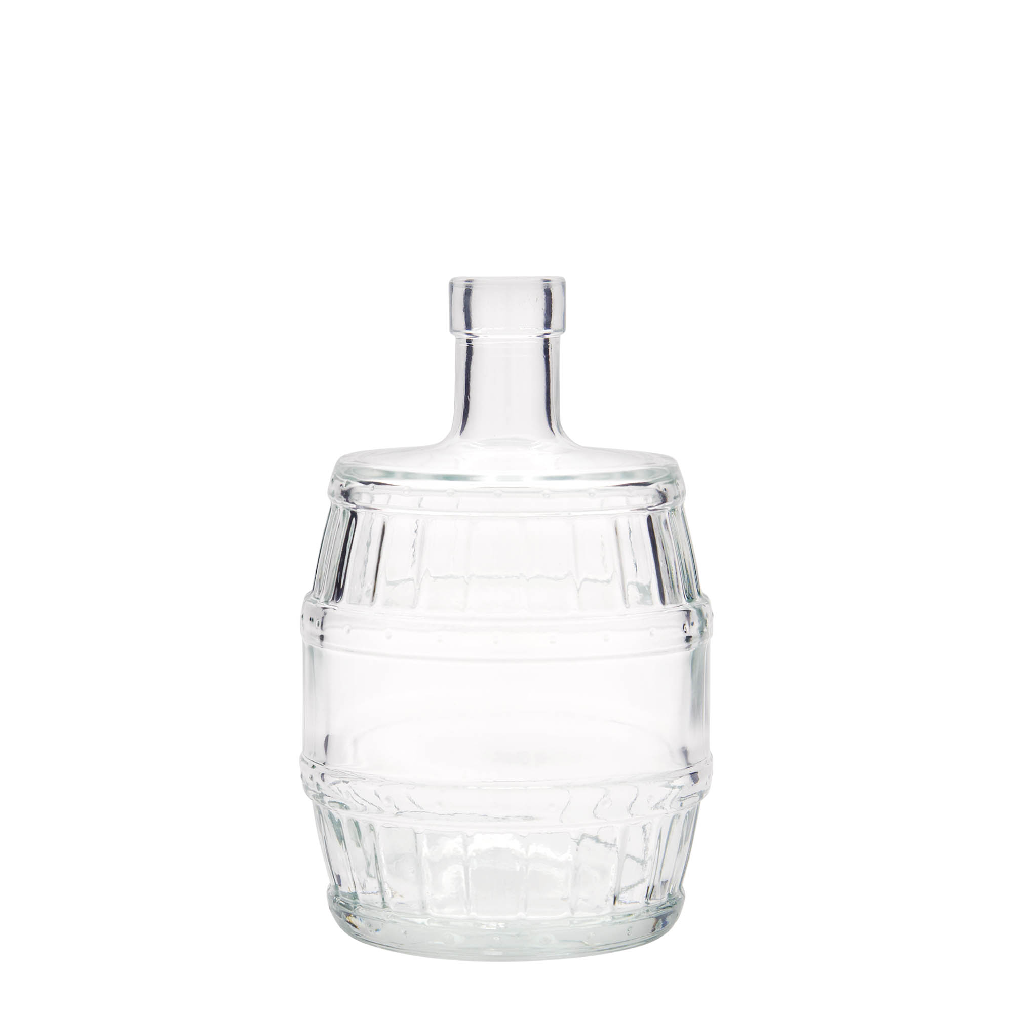 Garrafa de vidro de 500 ml 'Barril', Boca: Cortiça Garrafa de vidro de 500 ml 'Barril', Boca: Cortiça