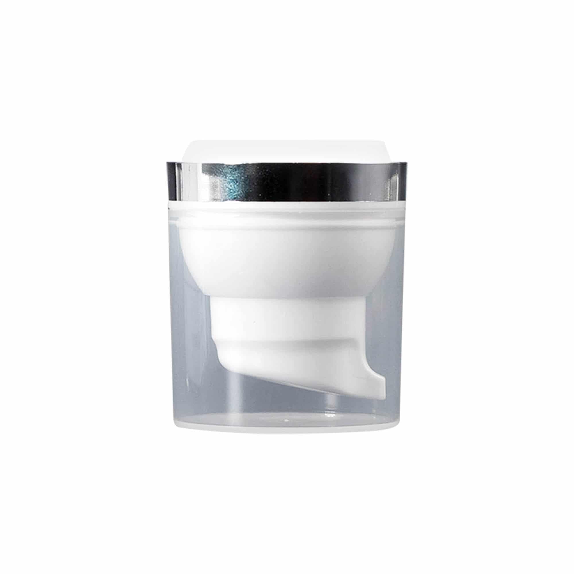 Dispensador de bomba Airless 'Mezzo', plástico PP, branco