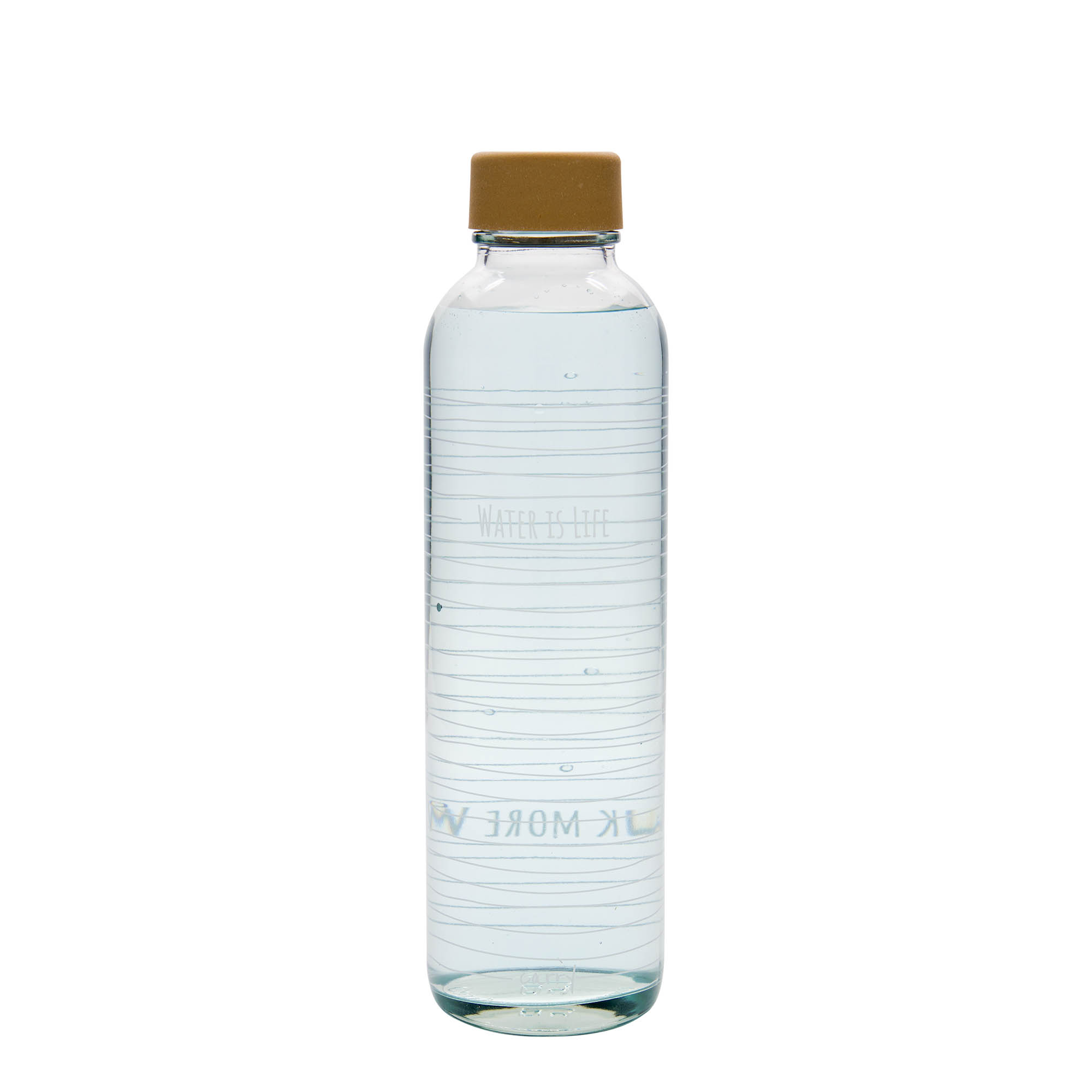 Garrafa de beber CARRY Bottle 'Water is Life' 700 ml, Boca: Tampa de rosca