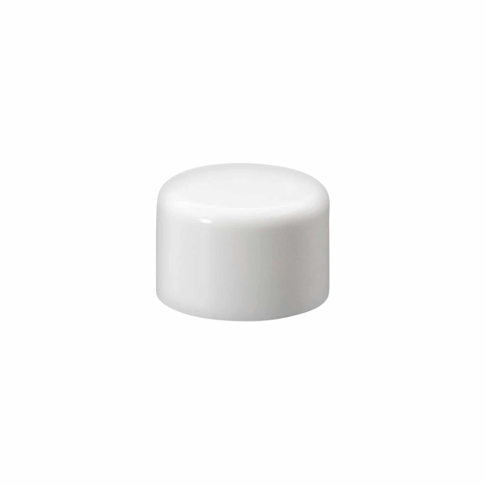 Garrafa redonda de tampa de rosca com pulverizador, plástico PE, branco, boca: DIN 18 Garrafa redonda de tampa de rosca com pulverizador, plástico PE, branco, boca: DIN 18