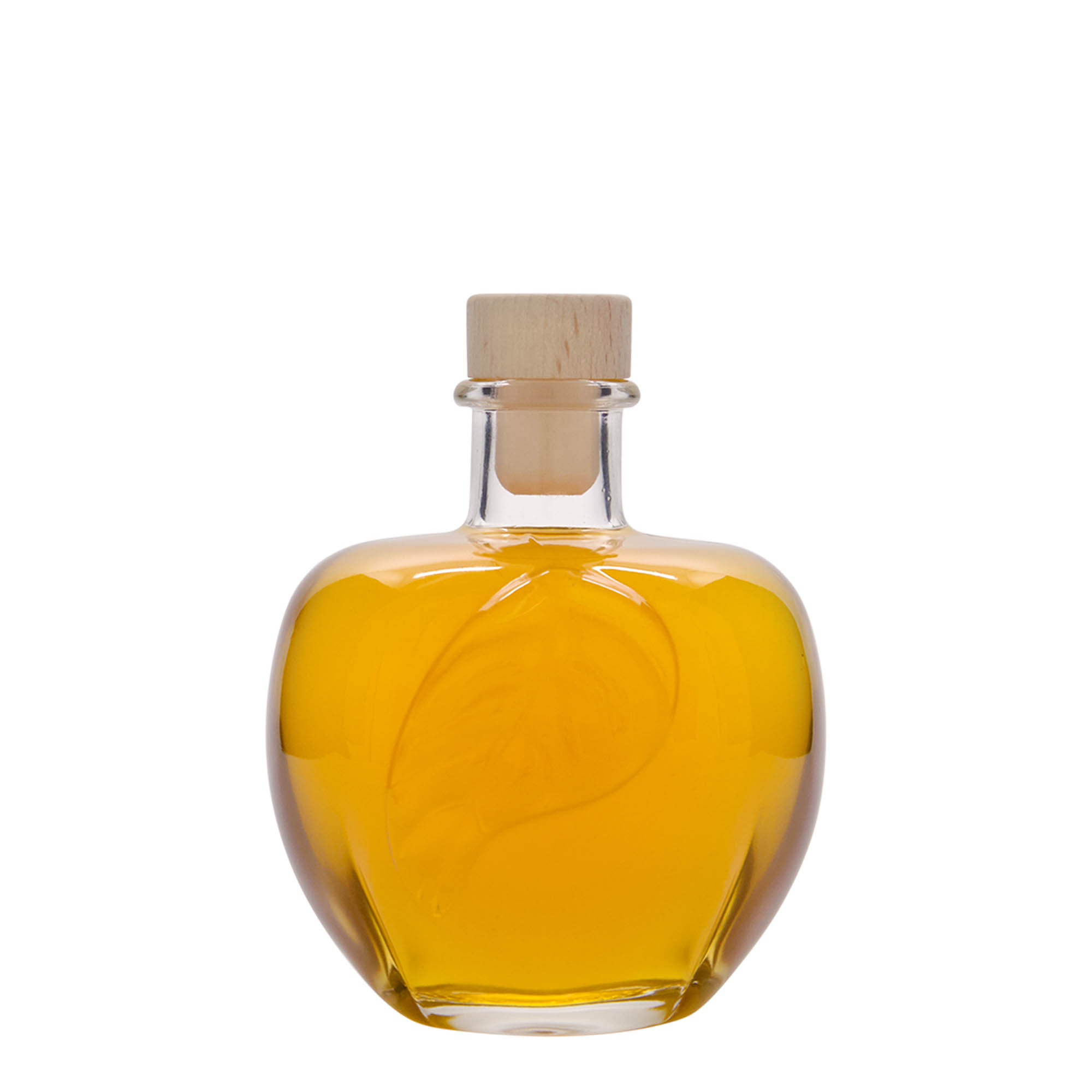 Garrafa de vidro de 350 ml 'Maçã', boca: cortiça Garrafa de vidro de 350 ml 'Maçã', boca: cortiça