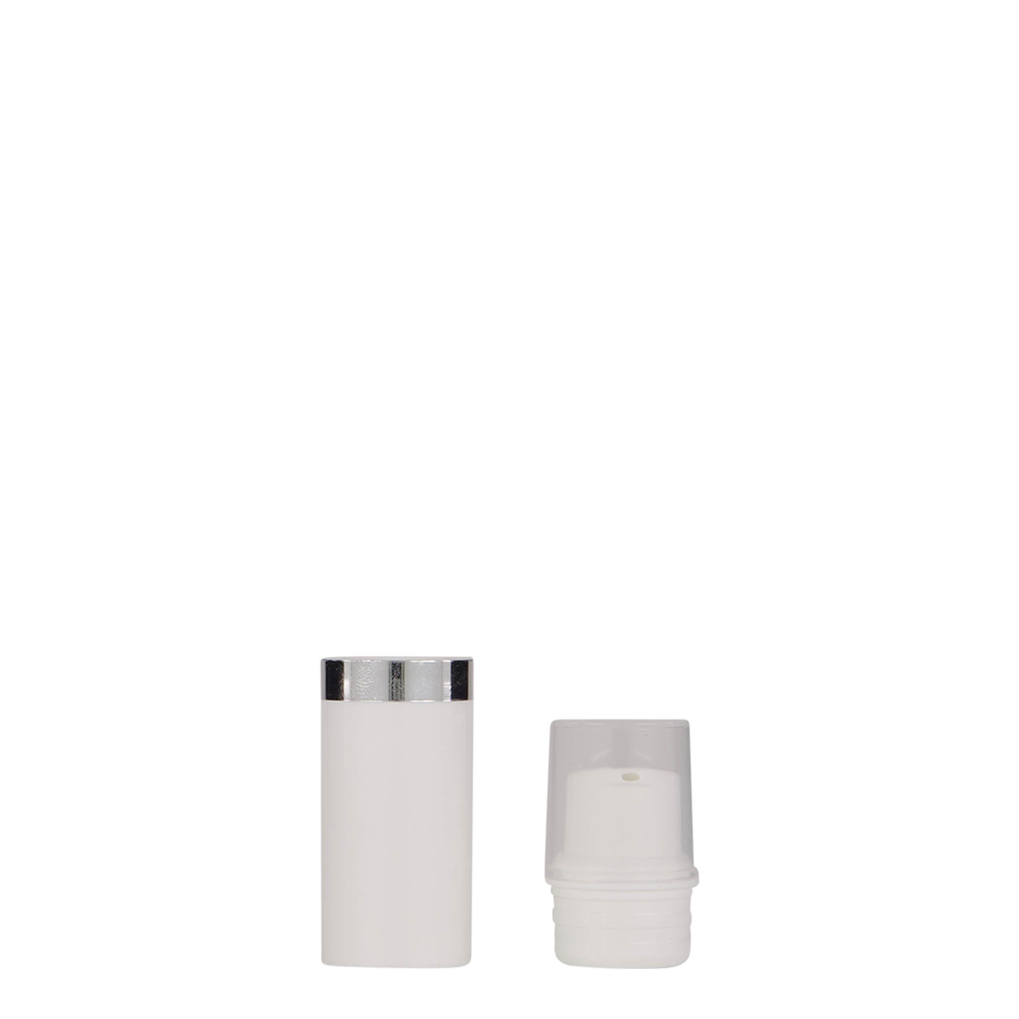 Dispenser Airless 5 ml 'Nano', plástico PP, branco Dispenser Airless 5 ml 'Nano', plástico PP, branco