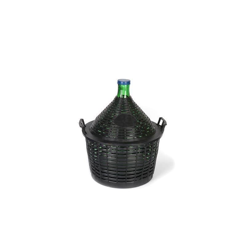 20 l Garrafão pescoço estreito, vidro, verde, boca: Tampa 20 l Garrafão pescoço estreito, vidro, verde, boca: Tampa