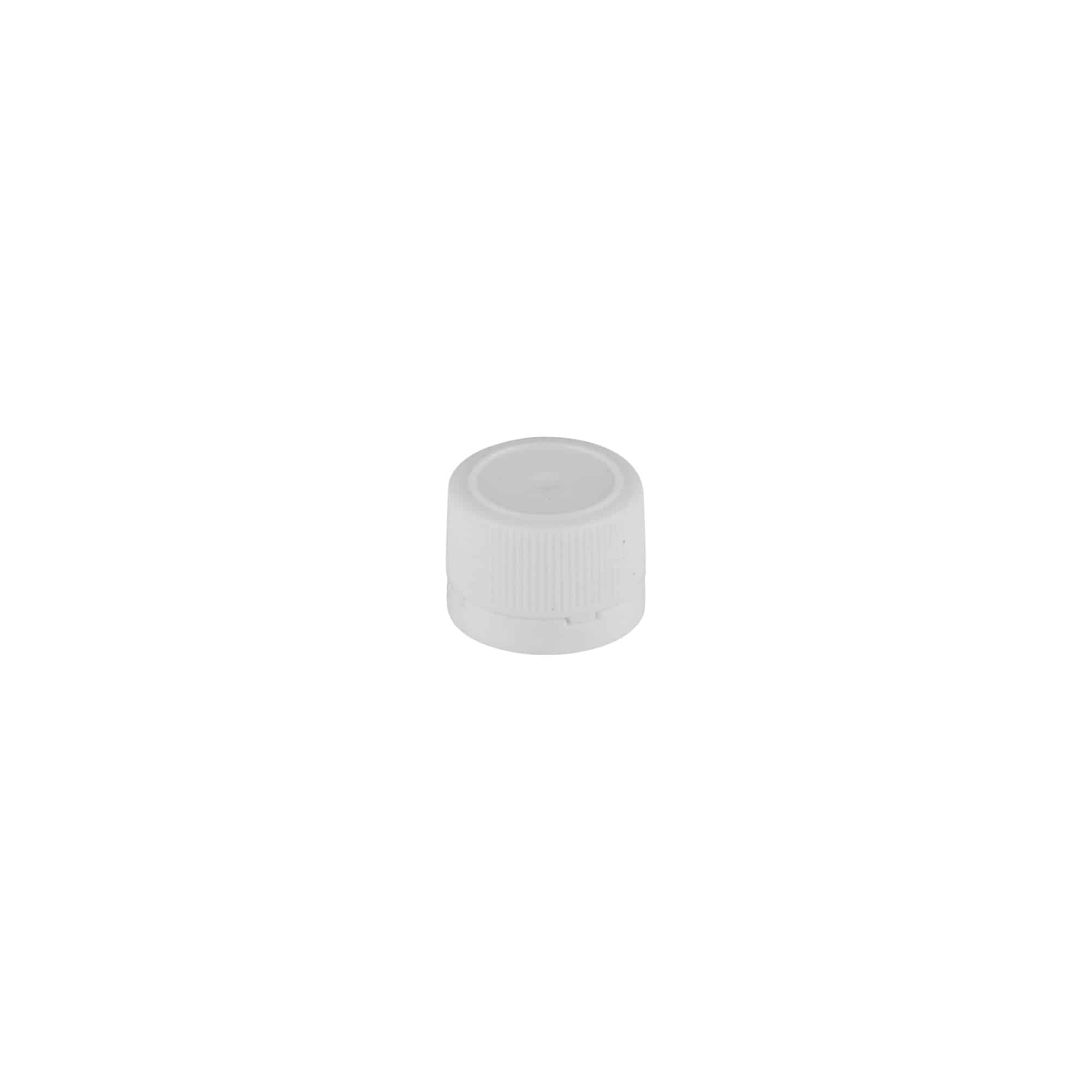 Tampa de rosca para tubos PET, plástico, branco