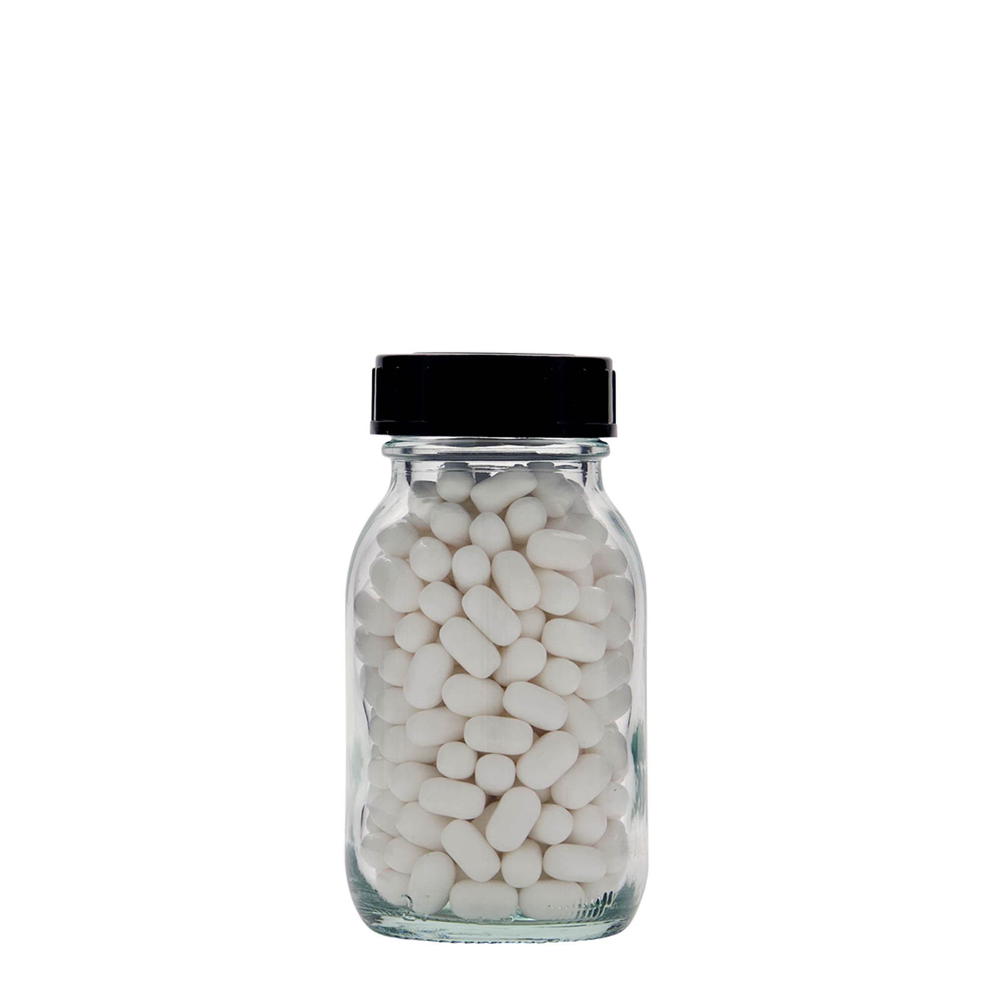 Frasco de boca larga de 125 ml, boca: DIN 40