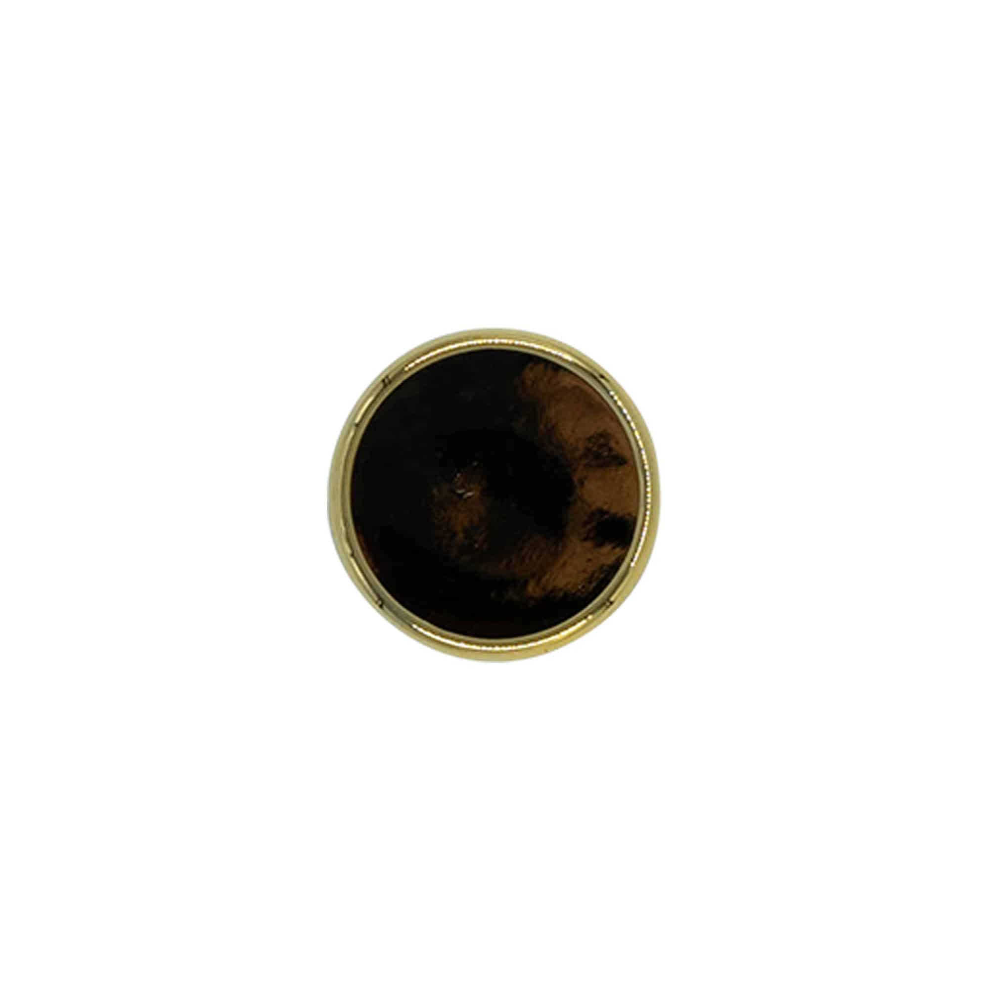 Rolha de pega 19 mm, plástico, dourada, para boca: rolha