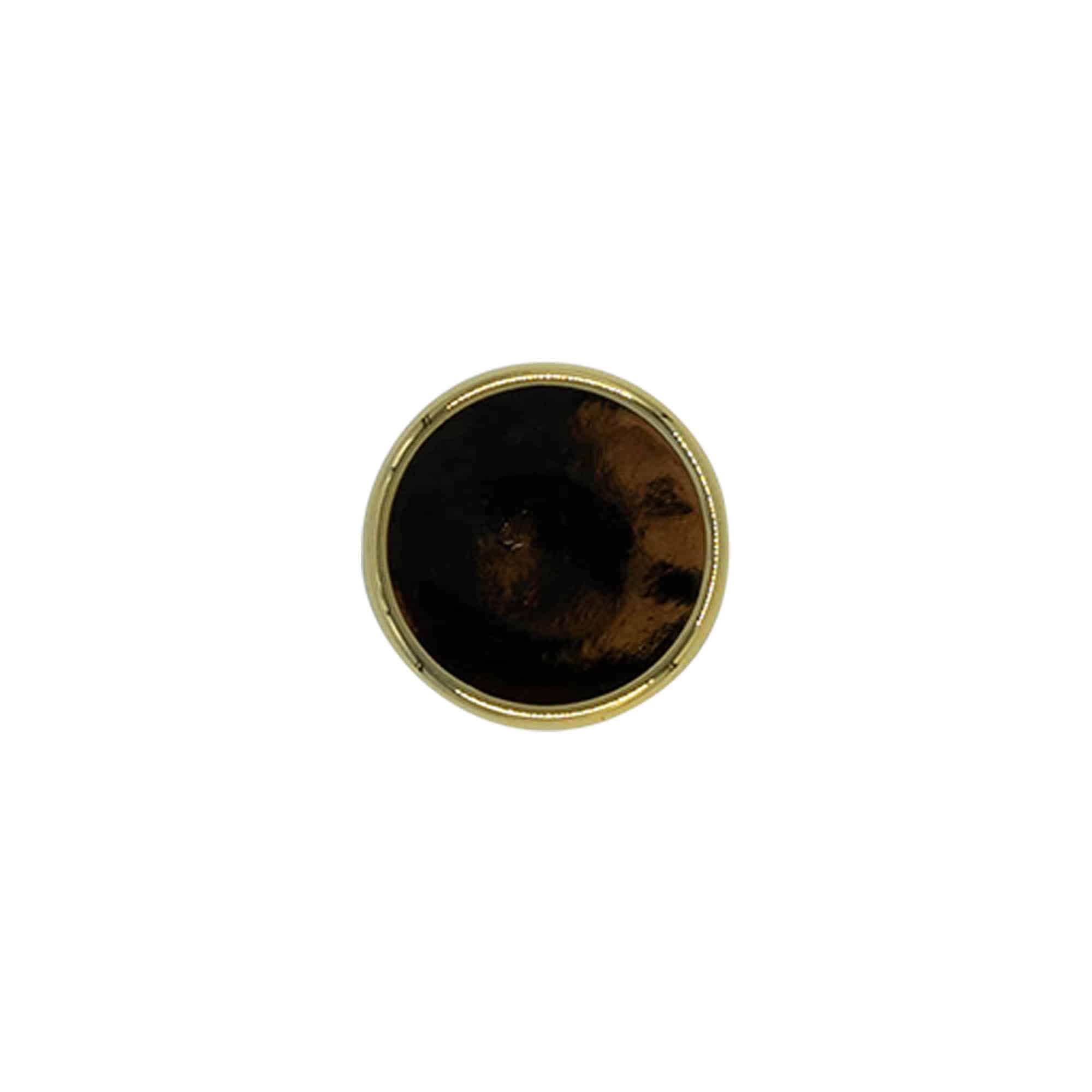 Rolha de pega 19 mm, plástico, dourada, para boca: rolha