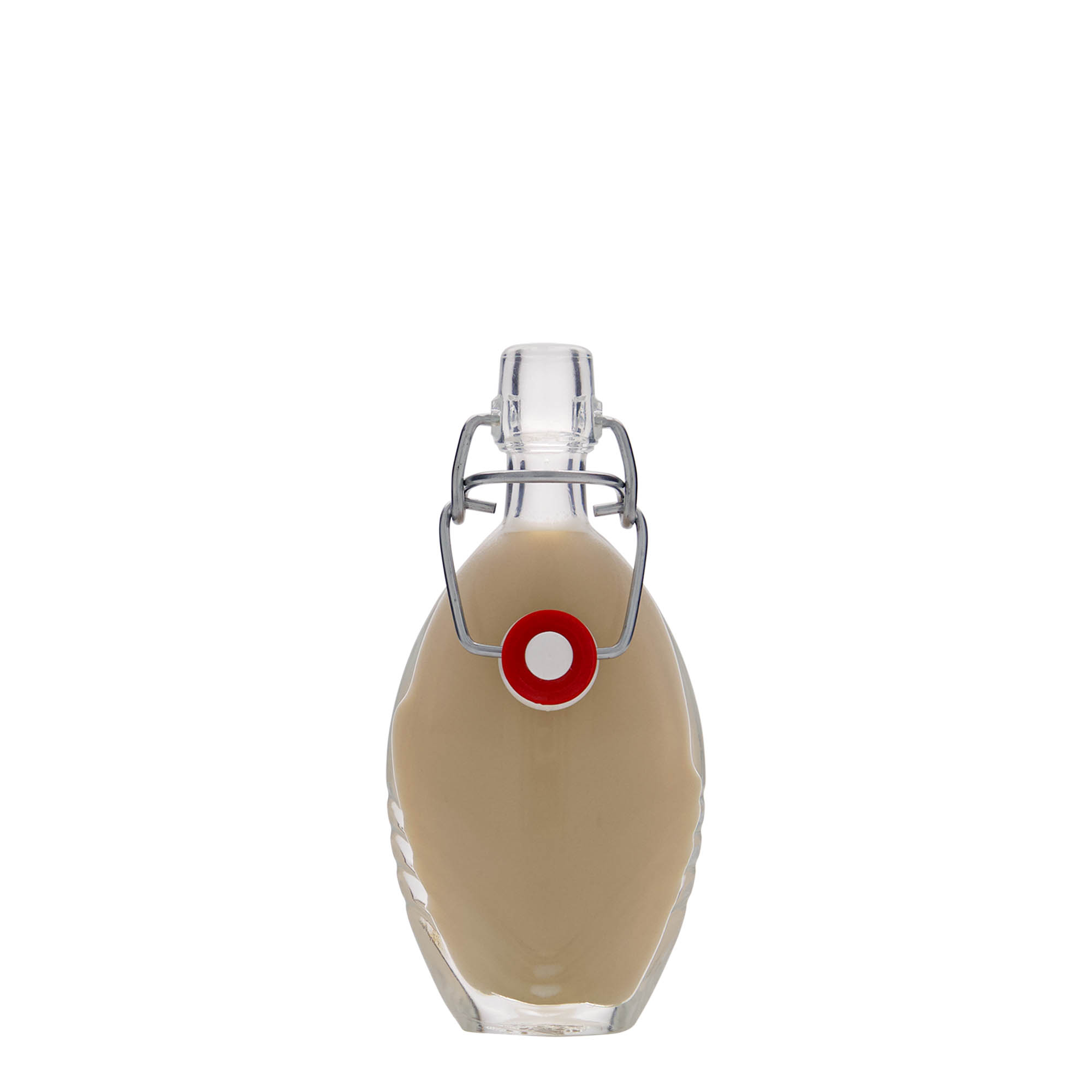 Frasco de vidro de 40 ml 'Florence', oval, boca: fecho de mola Frasco de vidro de 40 ml 'Florence', oval, boca: fecho de mola