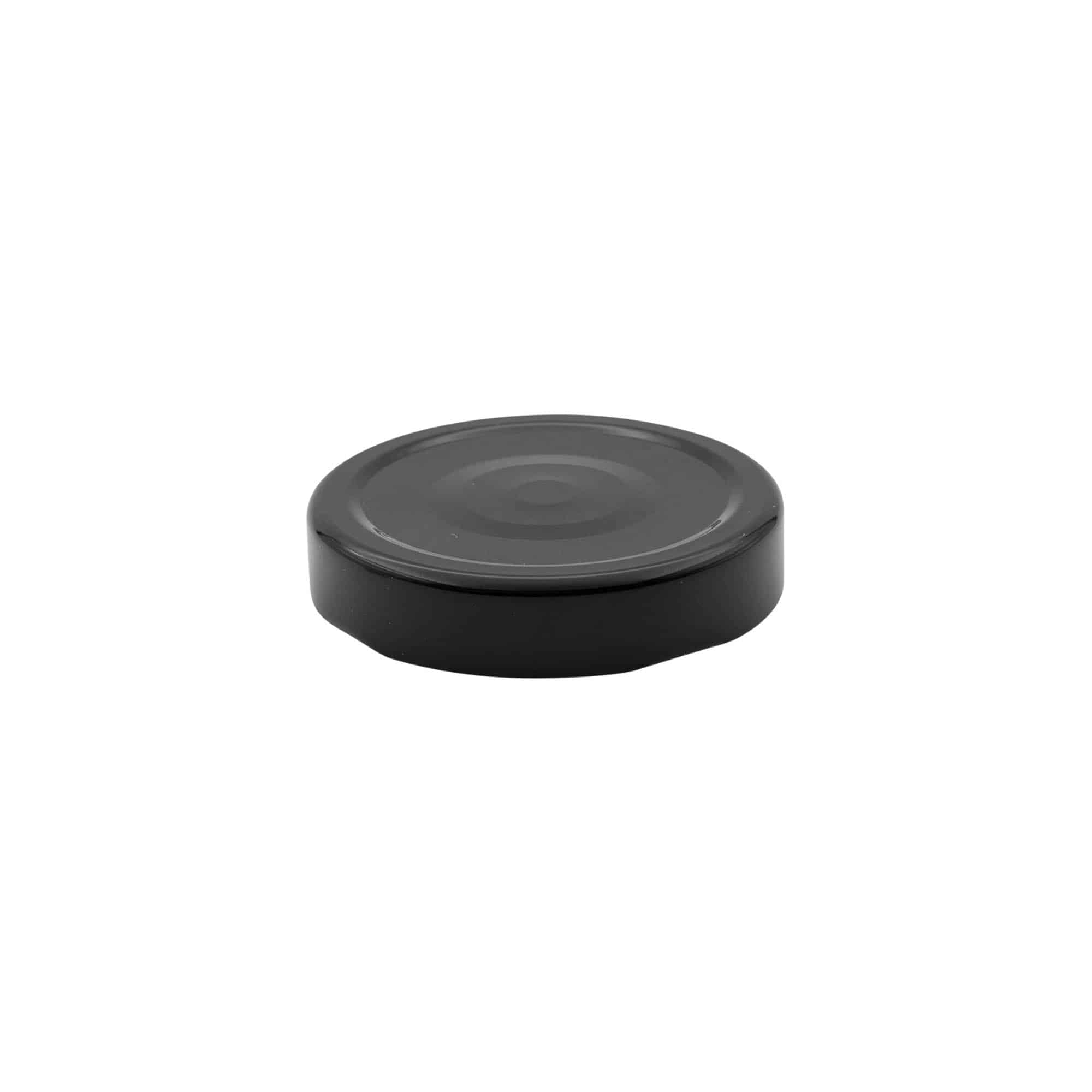Tampa Deep-Twist-Off, folha de flandres, preto, para boca: Deep-TO 66