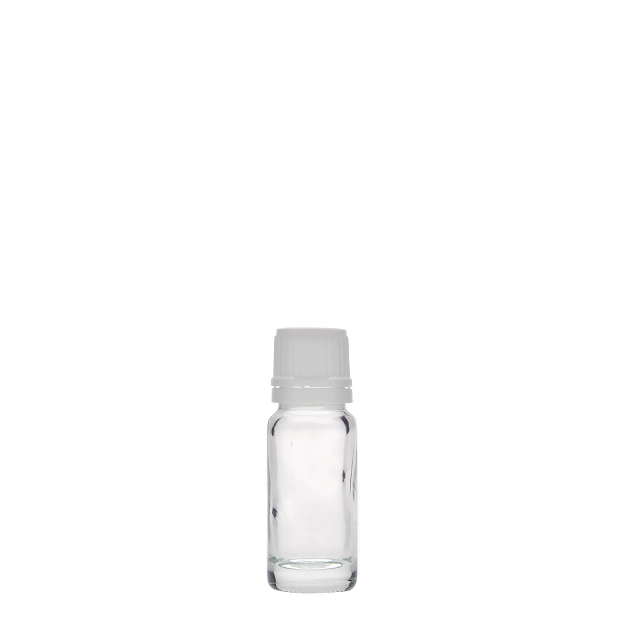 Frasco médico de 10 ml, vidro, boca: DIN 18