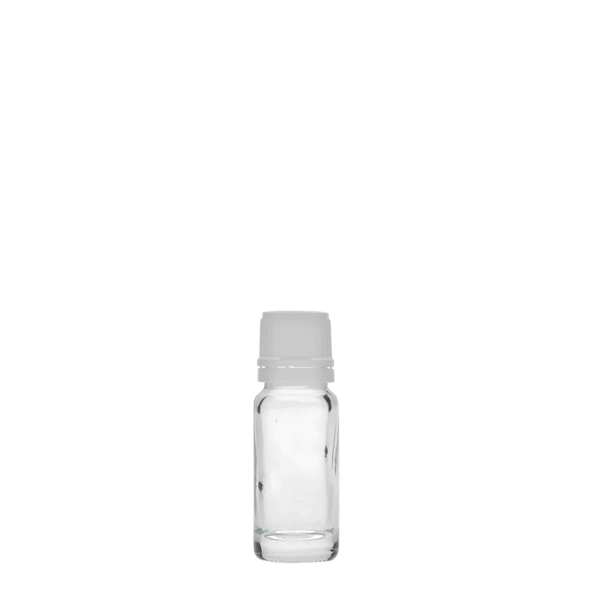 Frasco médico de 10 ml, vidro, boca: DIN 18