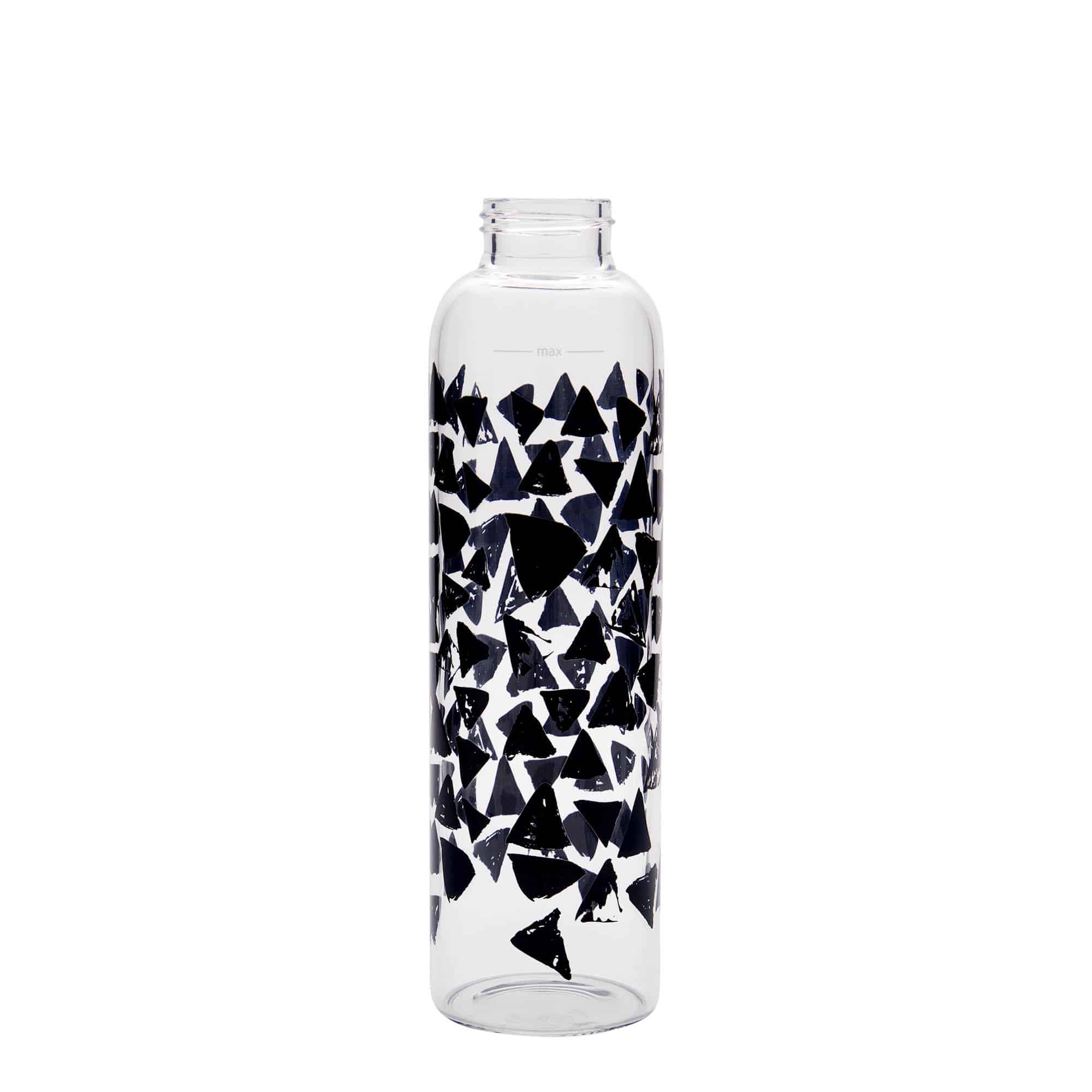 Garrafa de beber 500 ml 'Perseus - Triângulos Pretos', Boca: Tampa de rosca Garrafa de beber 500 ml 'Perseus - Triângulos Pretos', Boca: Tampa de rosca