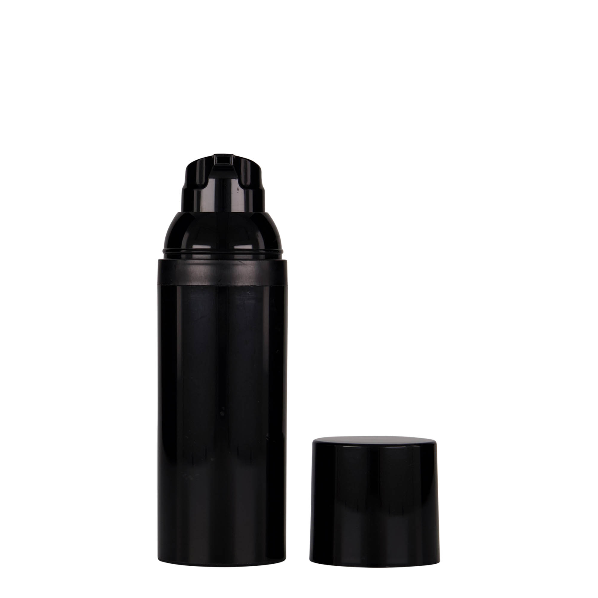 Doseador Airless 50 ml 'Mezzo', plástico PP, preto