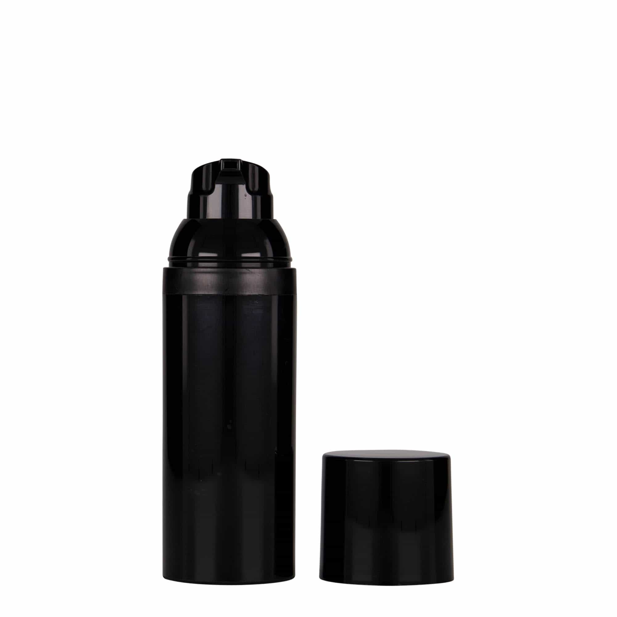 Doseador Airless 50 ml 'Mezzo', plástico PP, preto