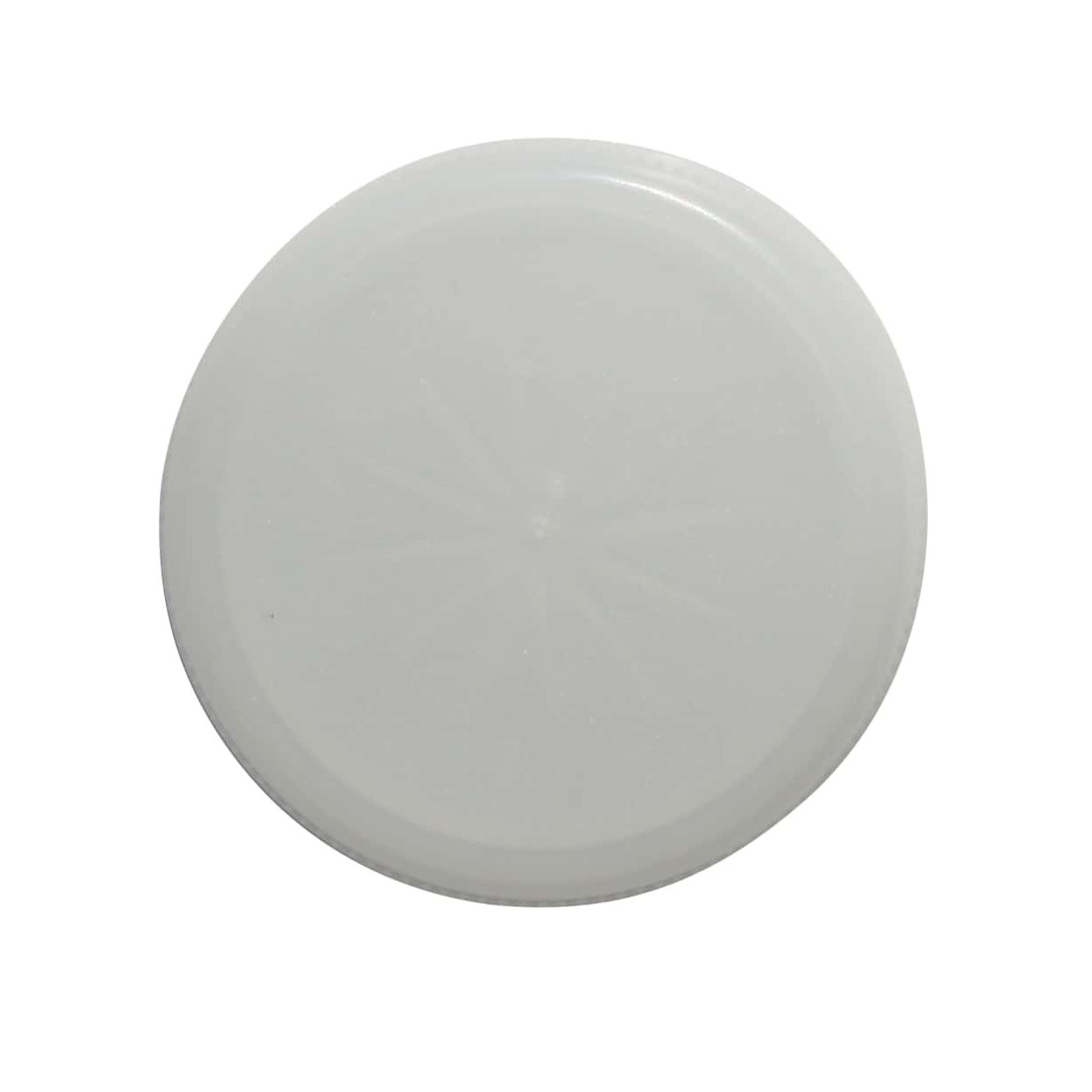 Tampa de rosca com duas roscas, plástico PE, branco, boca: PET 38 mm