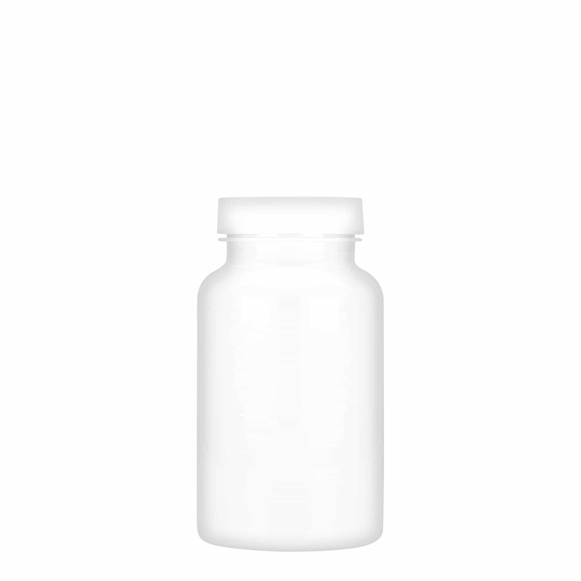 200 ml PET-Packer, plástico, branco, boca: GPI 45/400