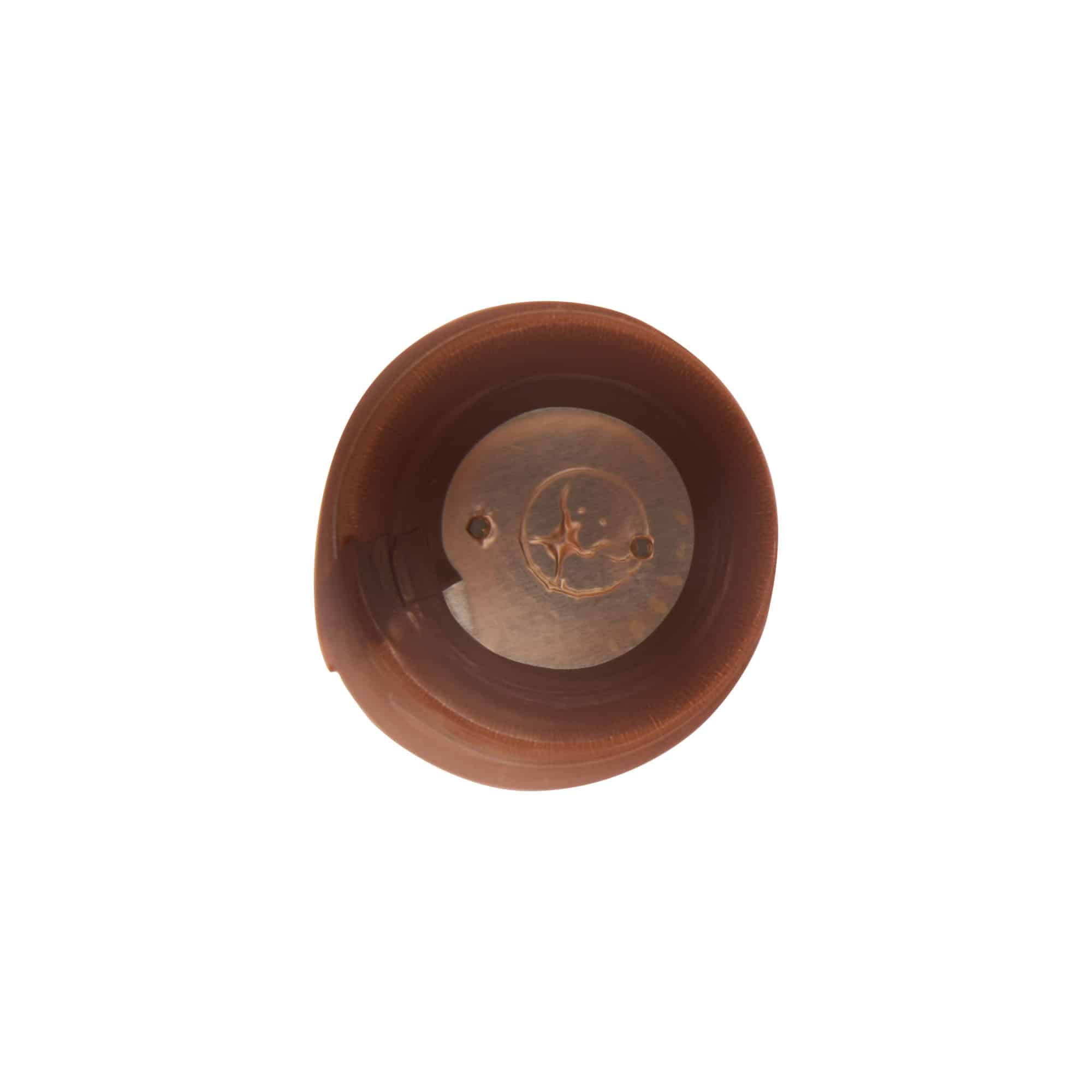Cápsula retrátil 32x41, plástico PVC, bronze