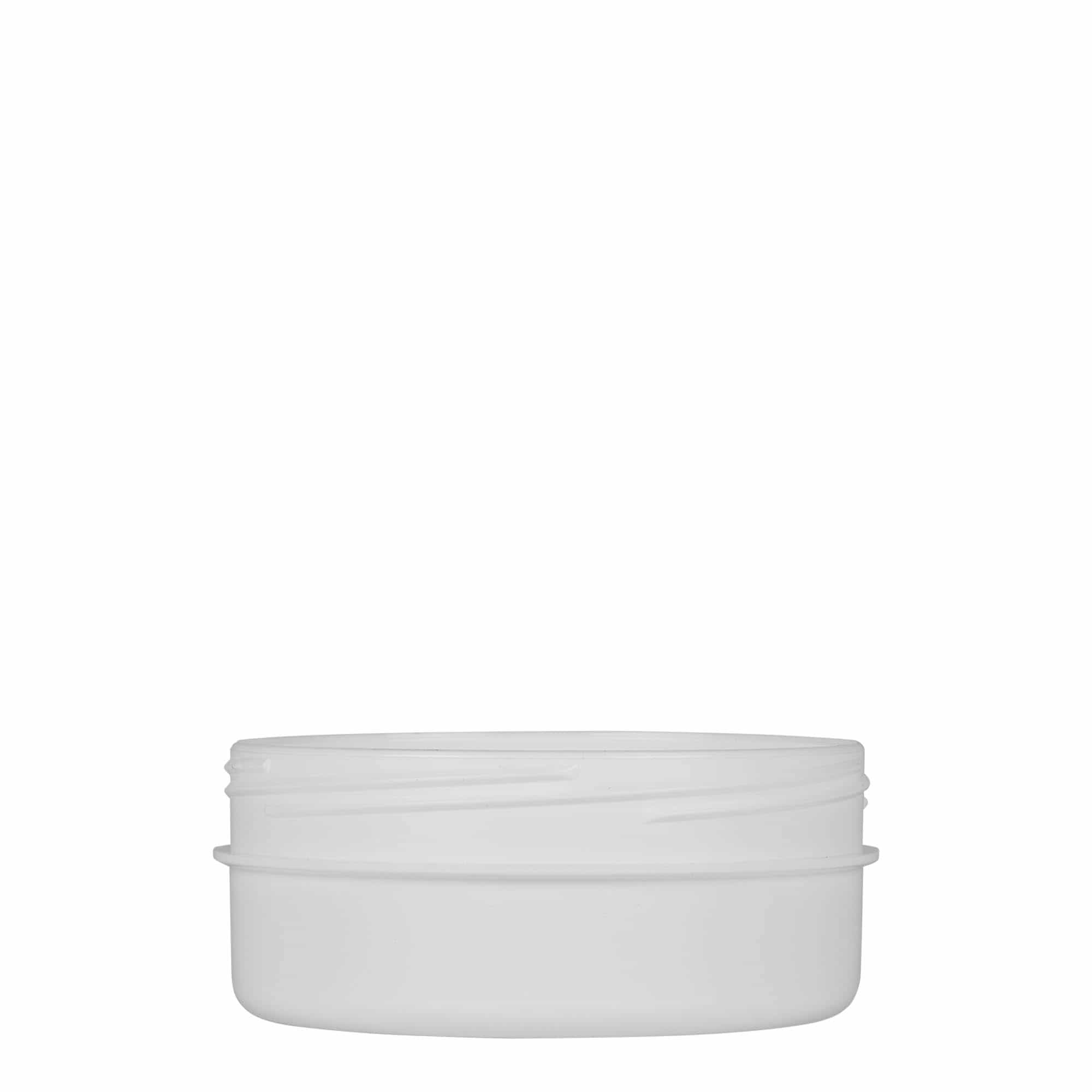 125 ml Boião em plástico 'White Line', PP, branco, boca: Tampa de rosca 125 ml Boião em plástico 'White Line', PP, branco, boca: Tampa de rosca