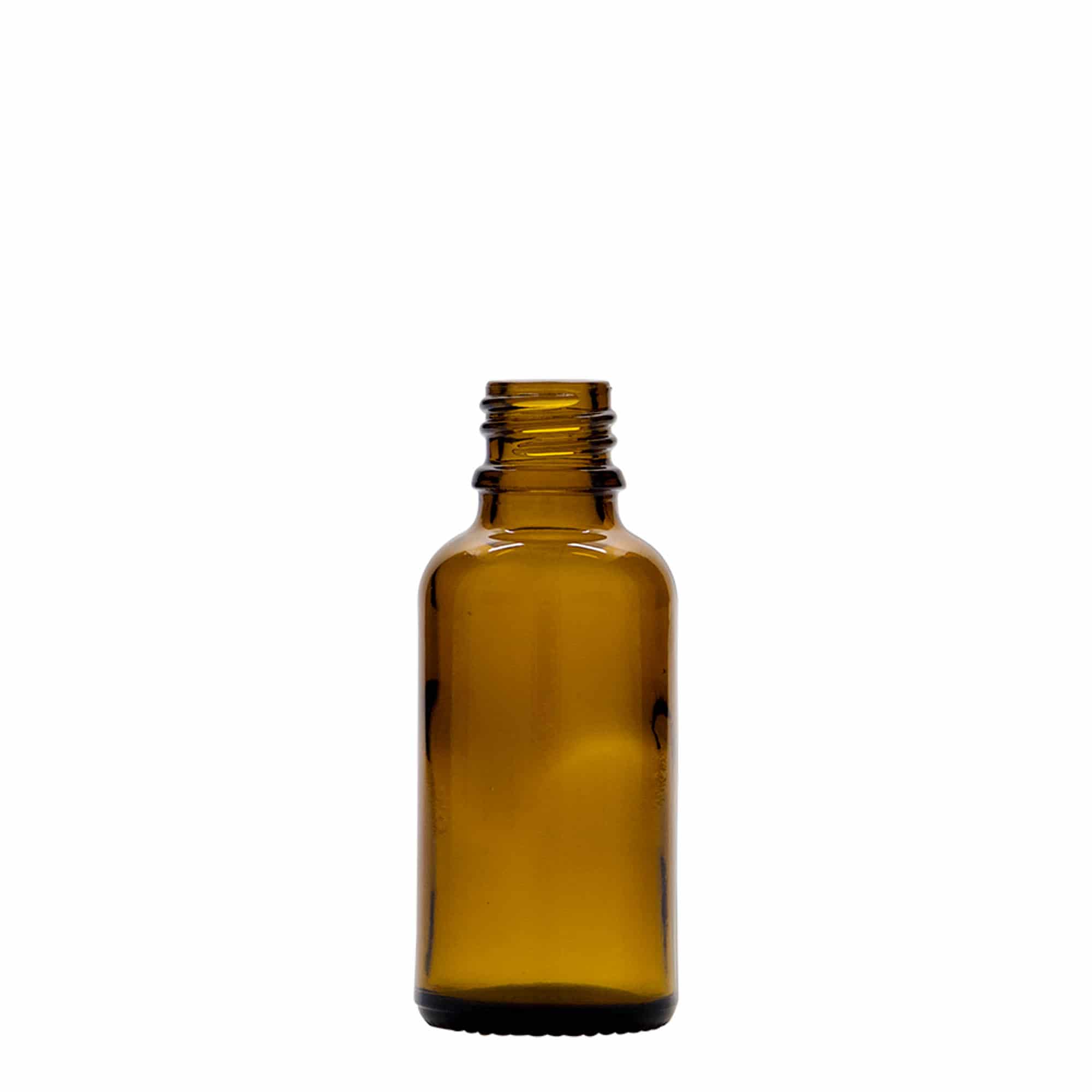 Frasco de spray 30 ml, medicamento, vidro, castanho, bocal: DIN 18