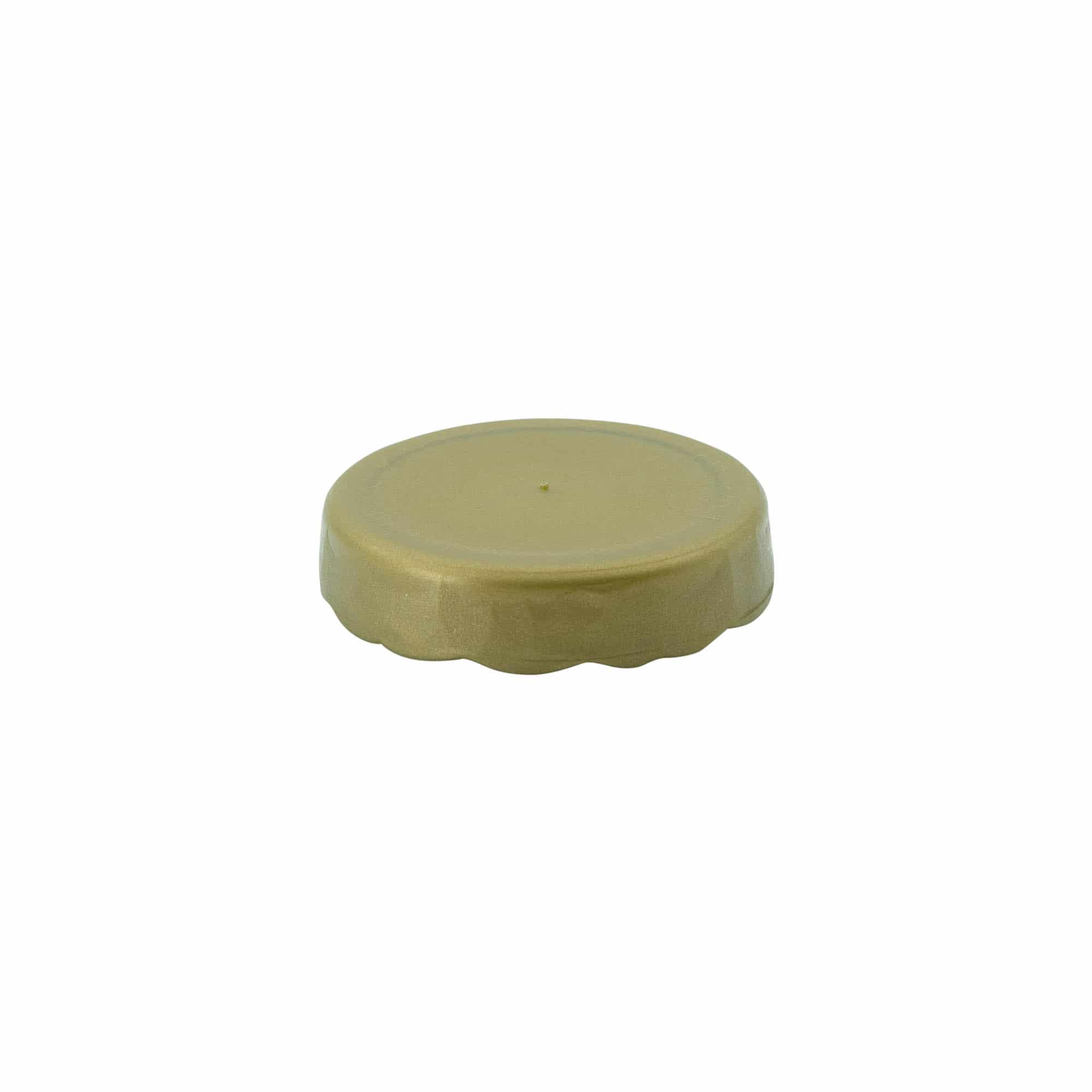 Tampa para frasco de cerâmica pescoço estreito, plástico PEAD, dourado Tampa para frasco de cerâmica pescoço estreito, plástico PEAD, dourado
