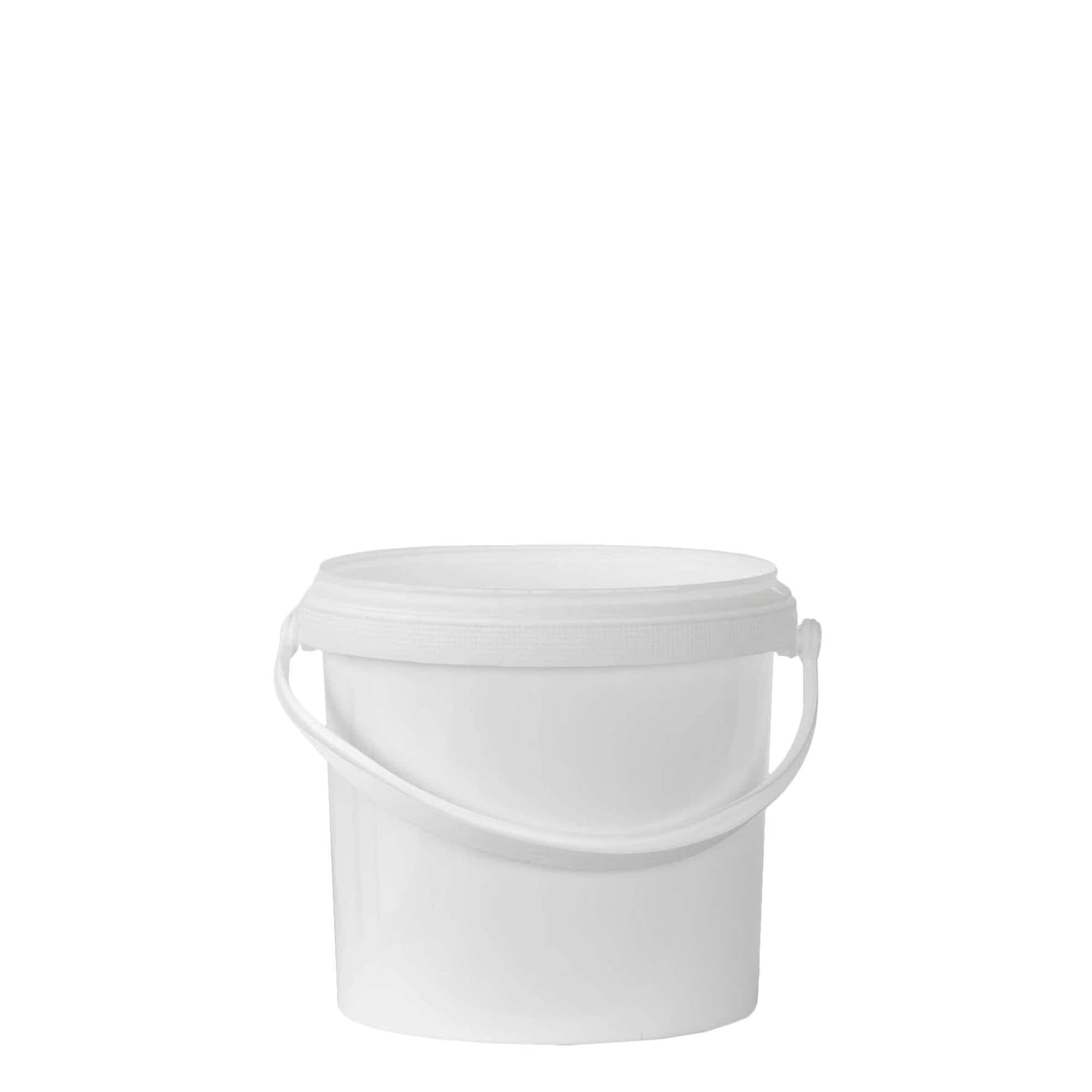 2,5 l Baldes, plástico PP, branco 2,5 l Baldes, plástico PP, branco
