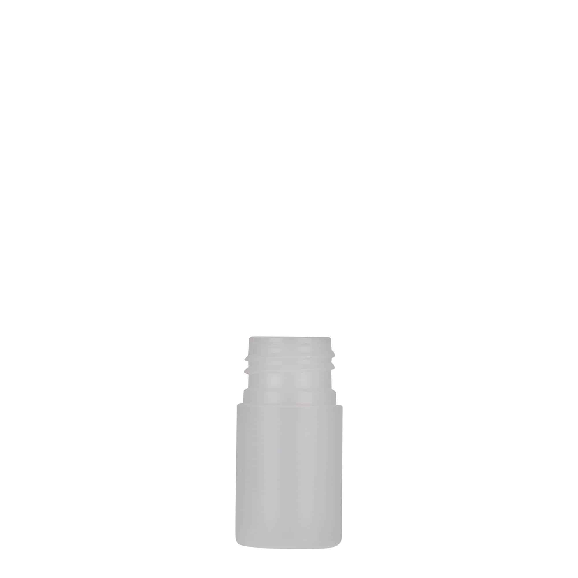 Frasco de plástico de 15 ml 'Tuffy', HDPE, natural, bocal: 24/410