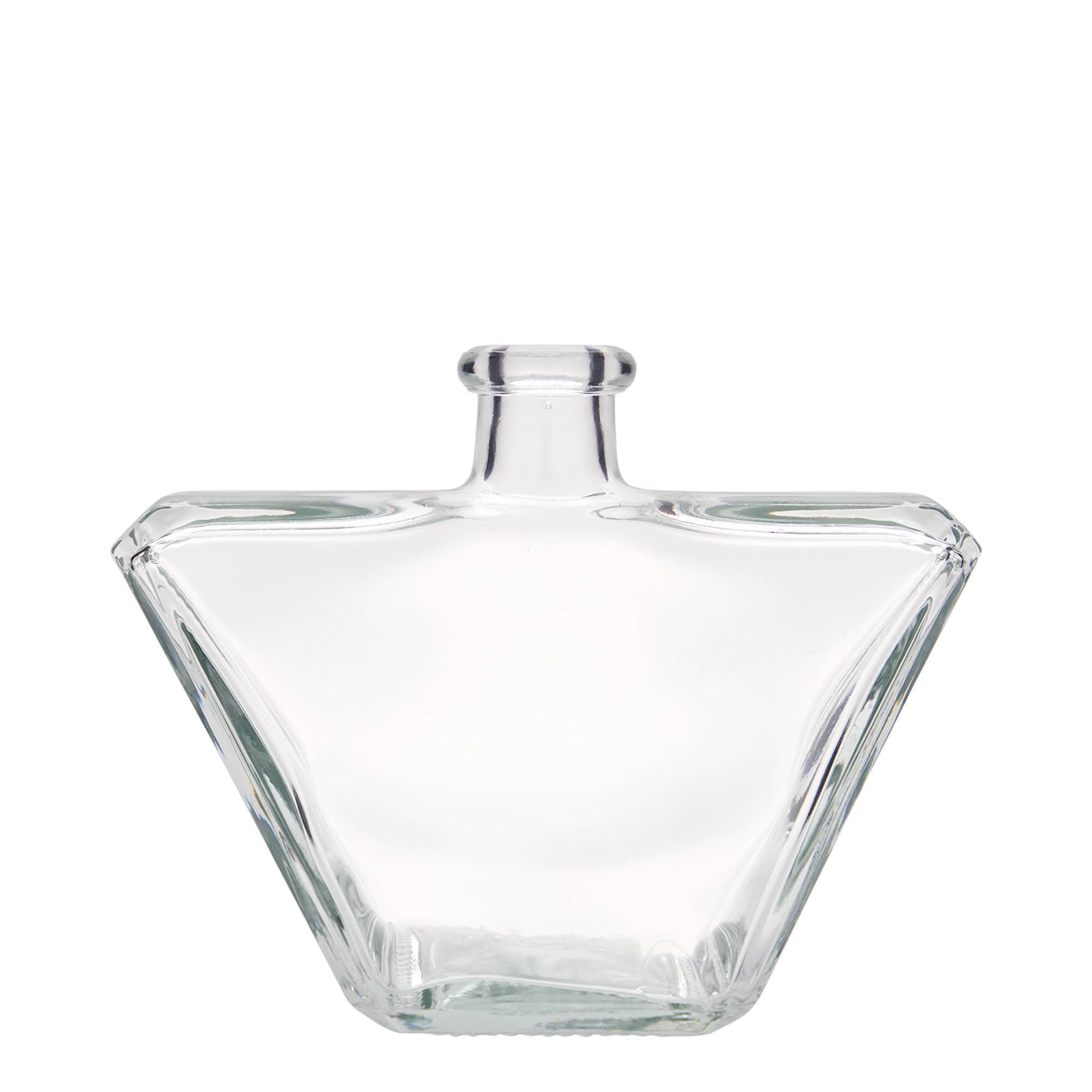 Garrafa de vidro de 500 ml 'Charly', retangular, boca: cortiça