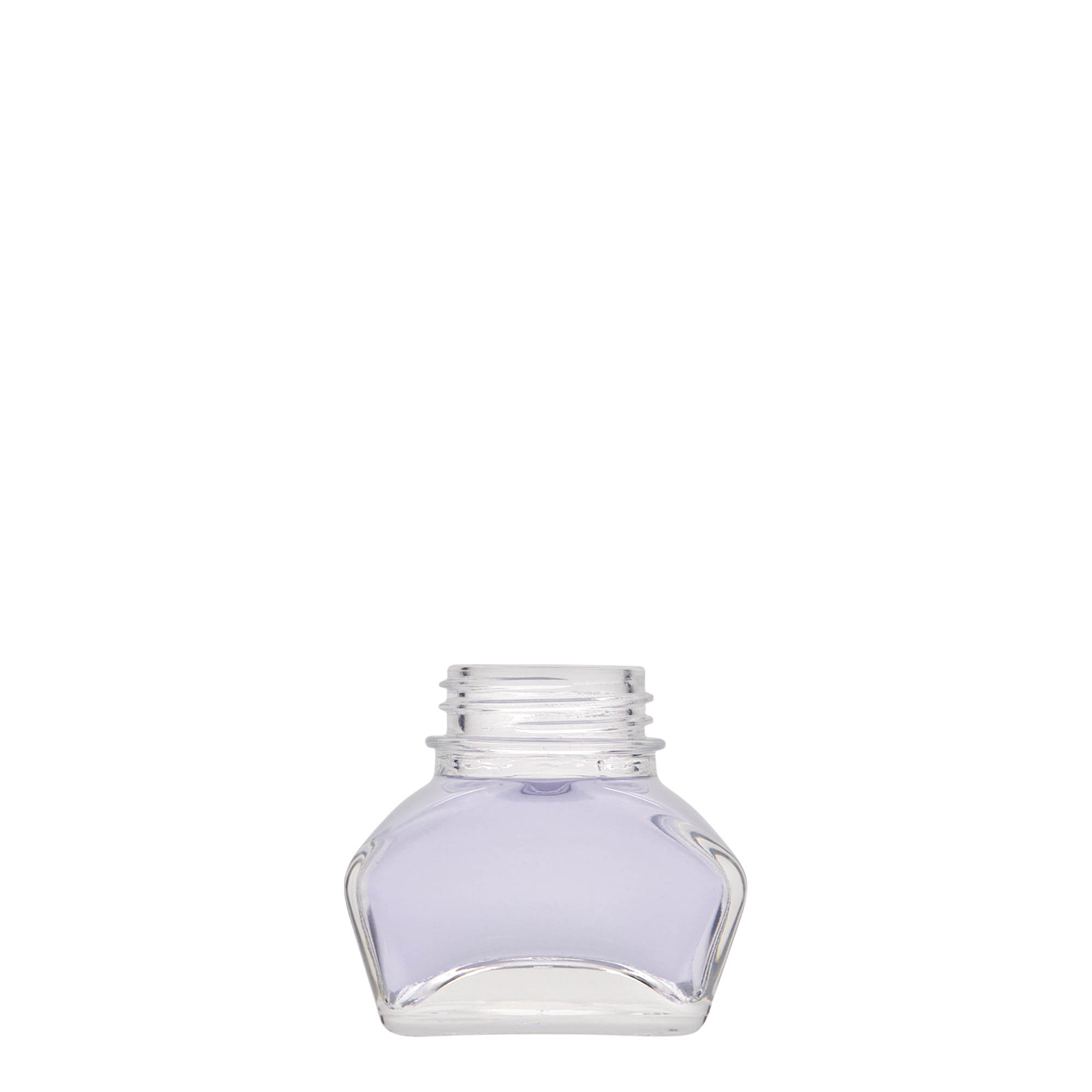 30 ml tinteiro, retangular, abertura: tampa de rosca