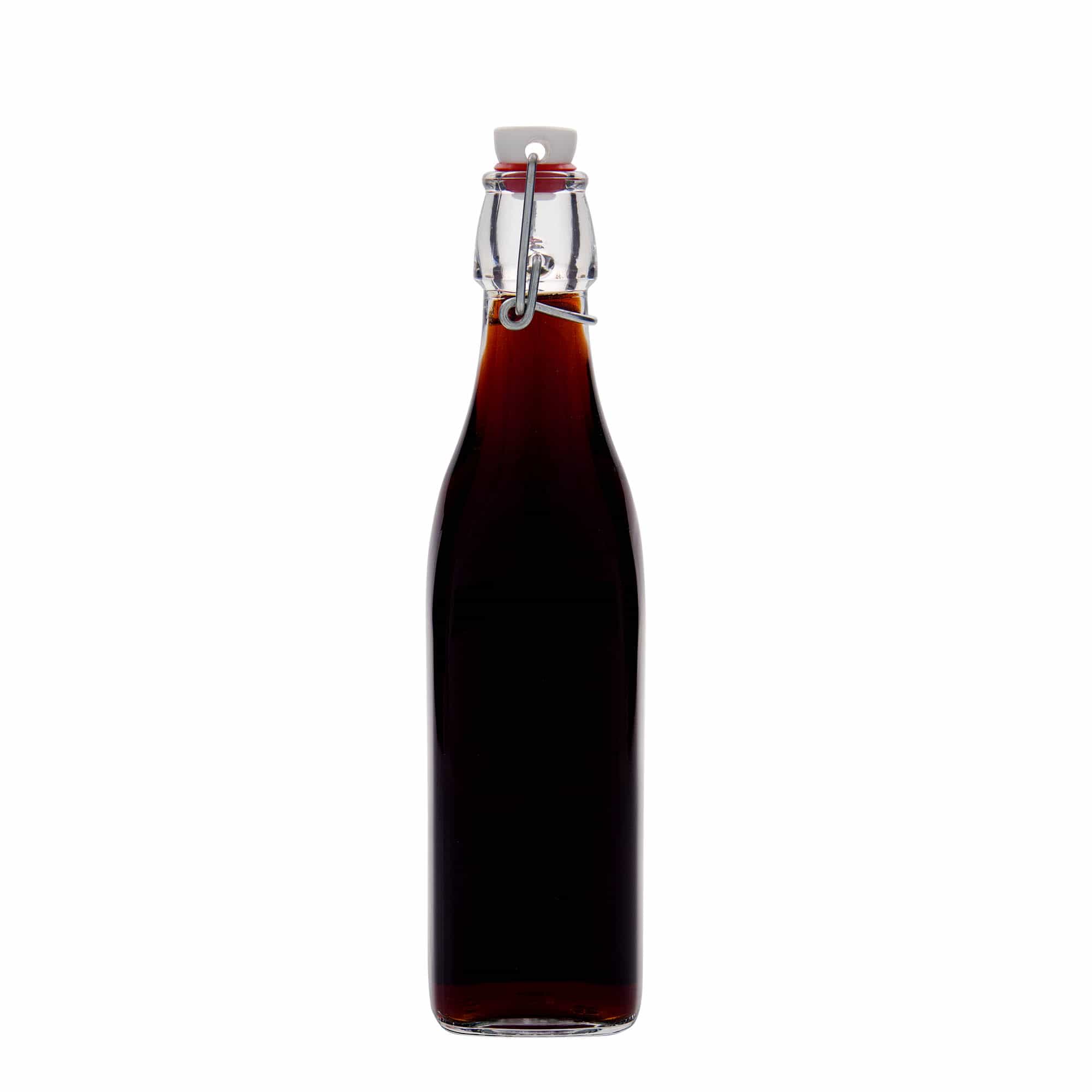 Garrafa de vidro 500 ml 'Swing, quadrada, boca: fecho de alavanca
