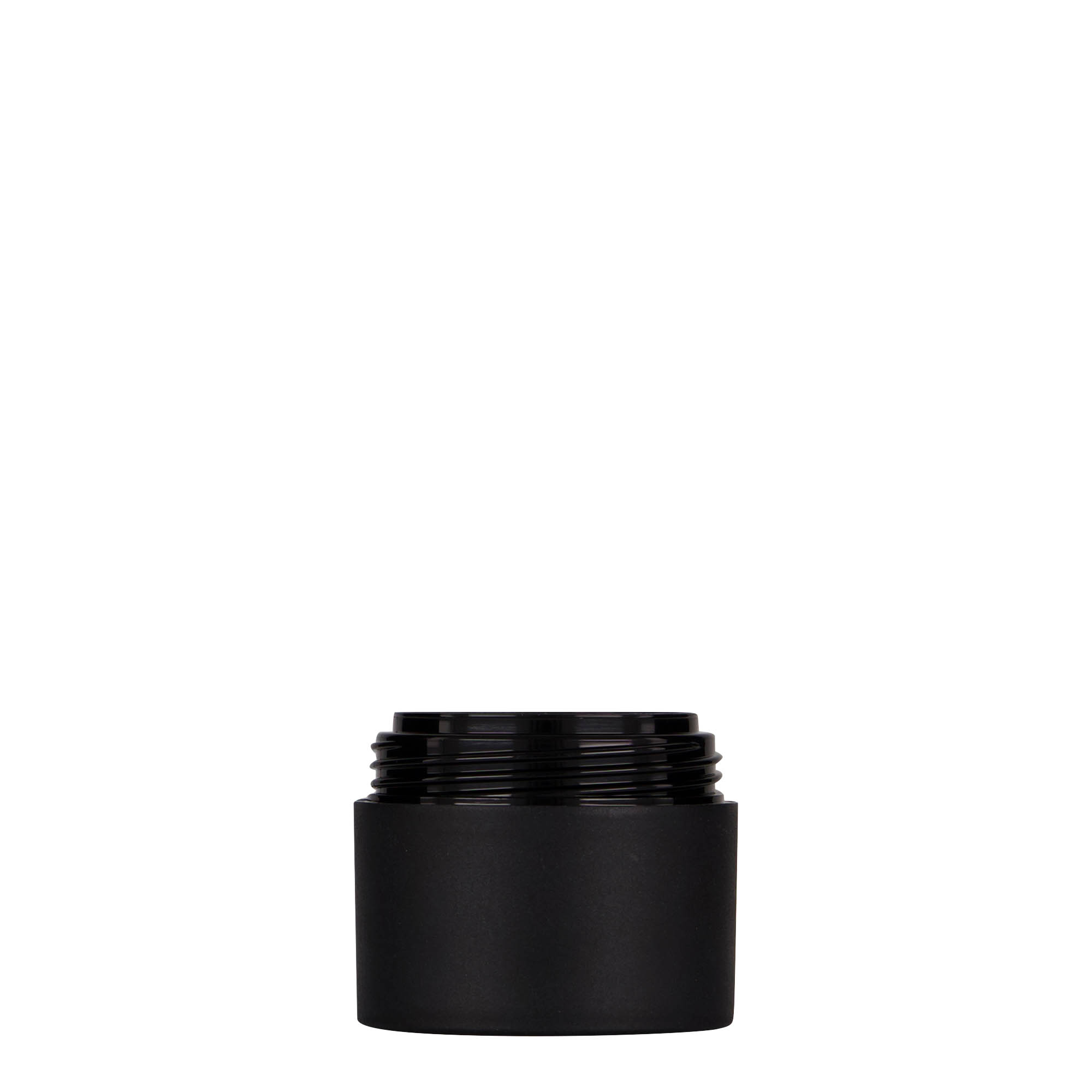 30 ml frasco de plástico 'Antonella', PP, preto, boca: tampa de rosca