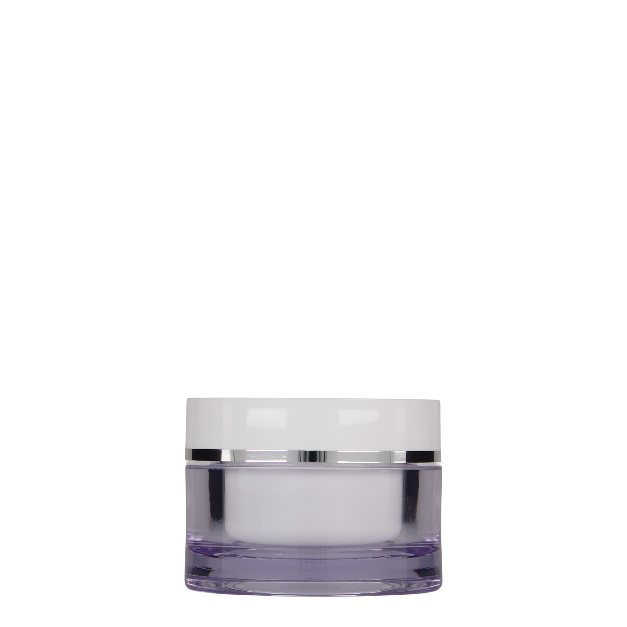 50 ml frasco, plástico SAN, branco, abertura: tampa de rosca