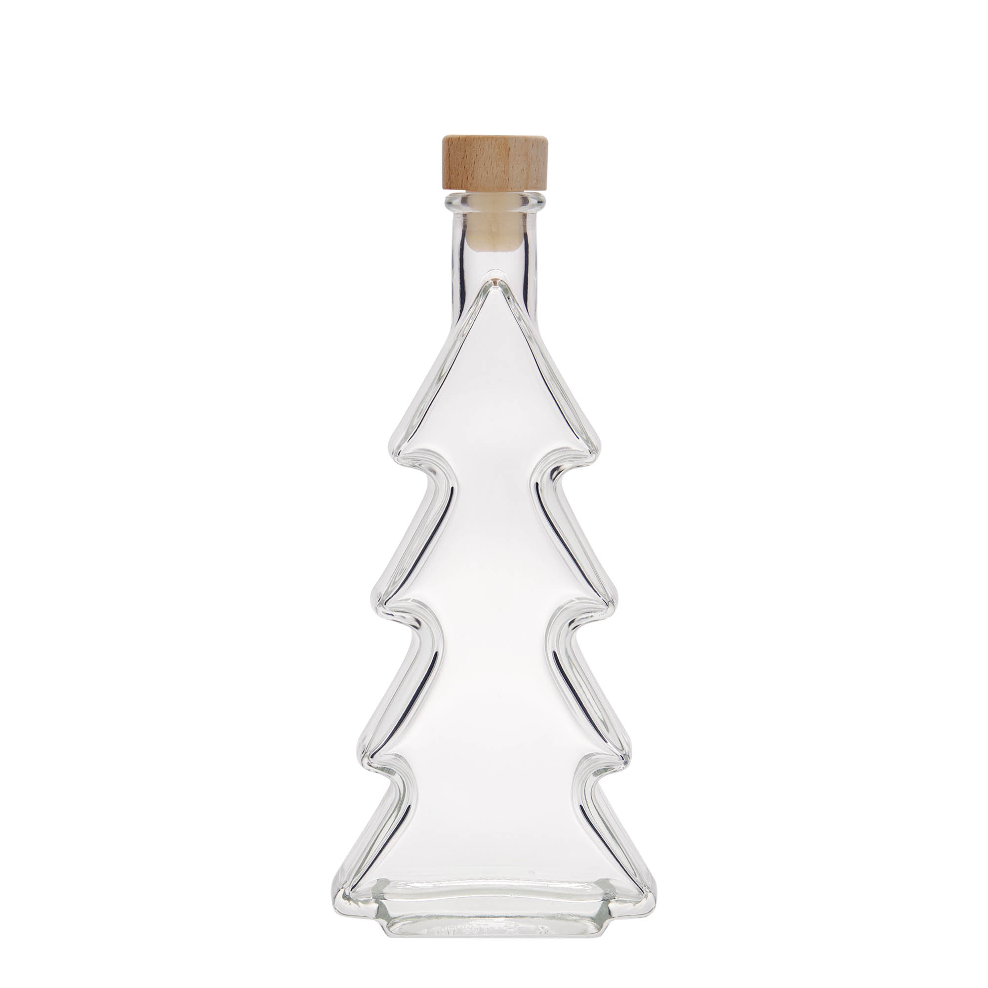 Frasco de vidro de 200 ml 'Árvore de Natal', boca: cortiça