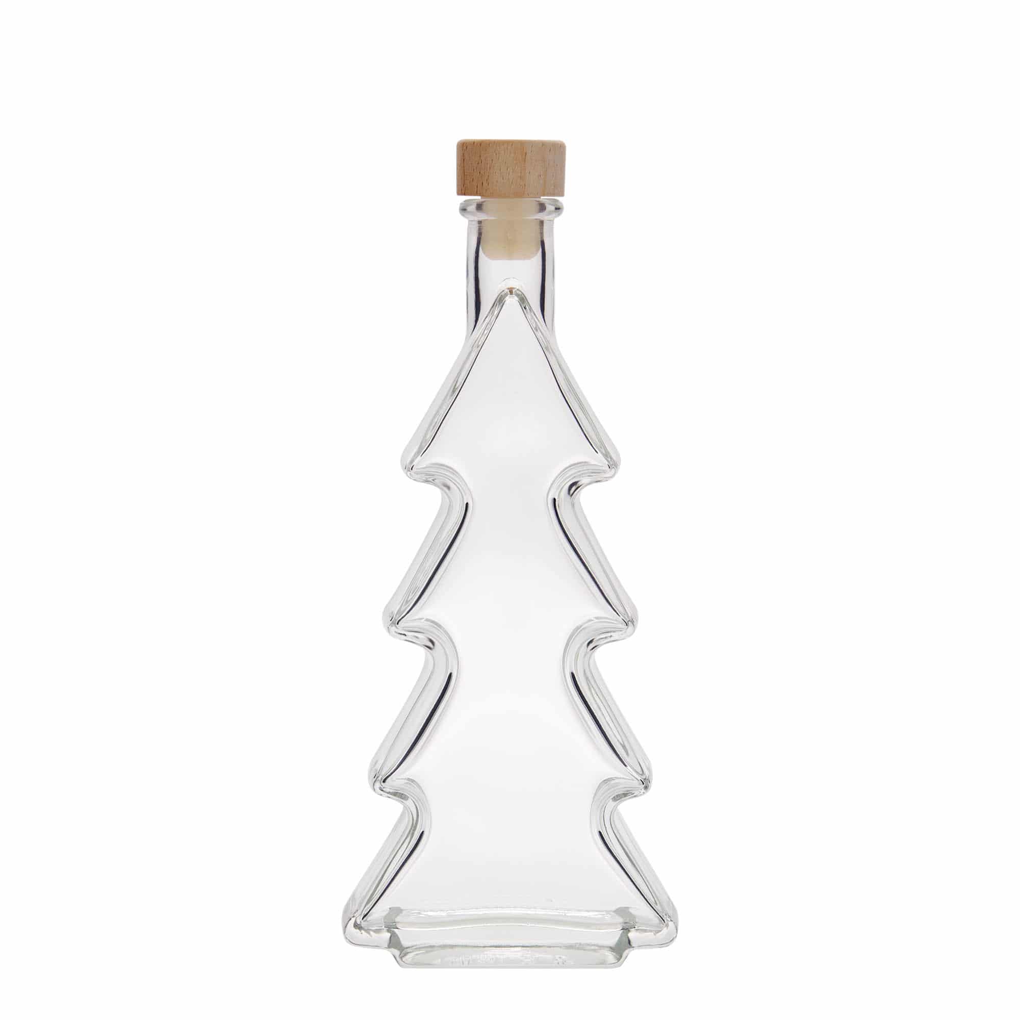 Frasco de vidro de 200 ml 'Árvore de Natal', boca: cortiça