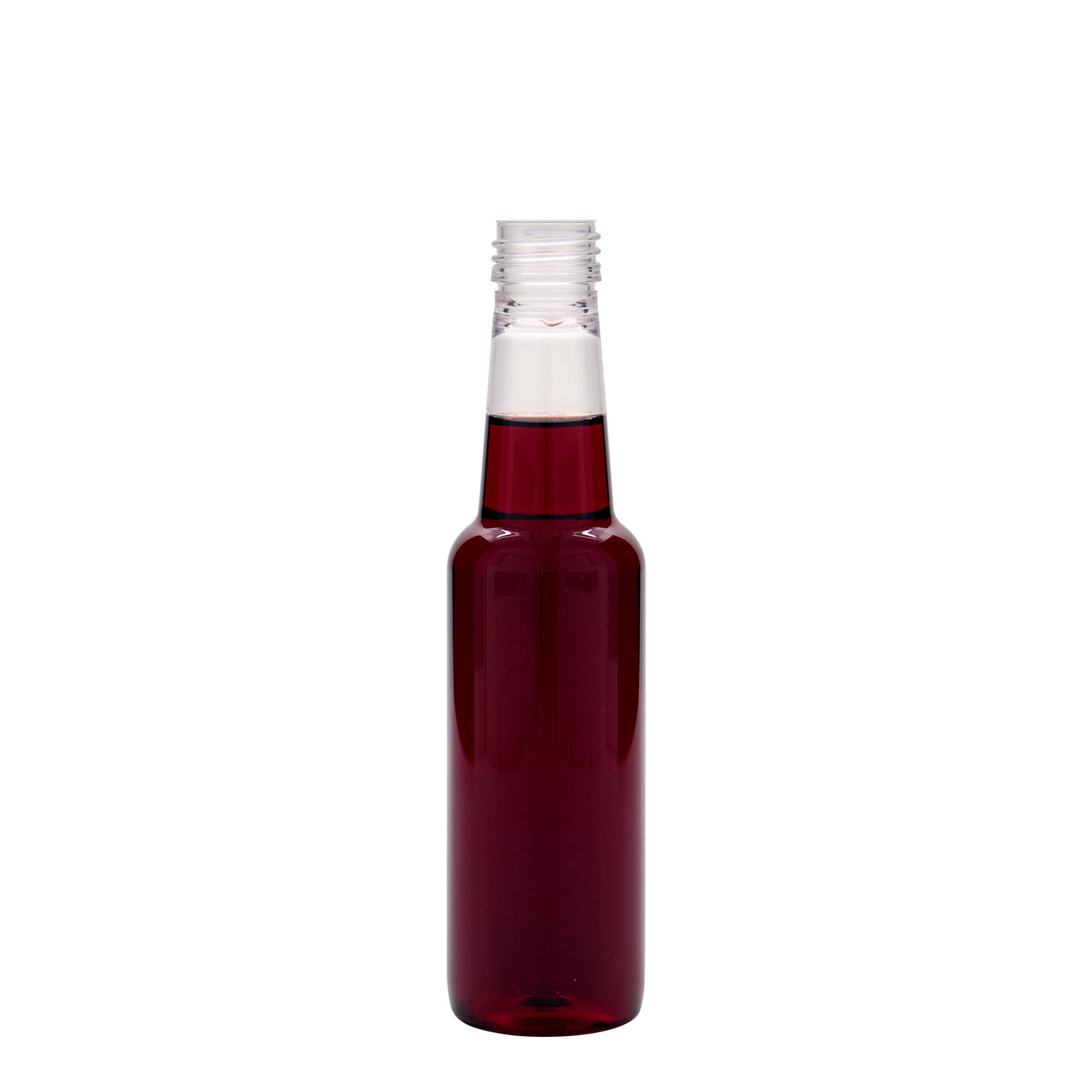 Garrafa PET 250 ml 'Vinho', plástico, boca: PP 28 Garrafa PET 250 ml 'Vinho', plástico, boca: PP 28