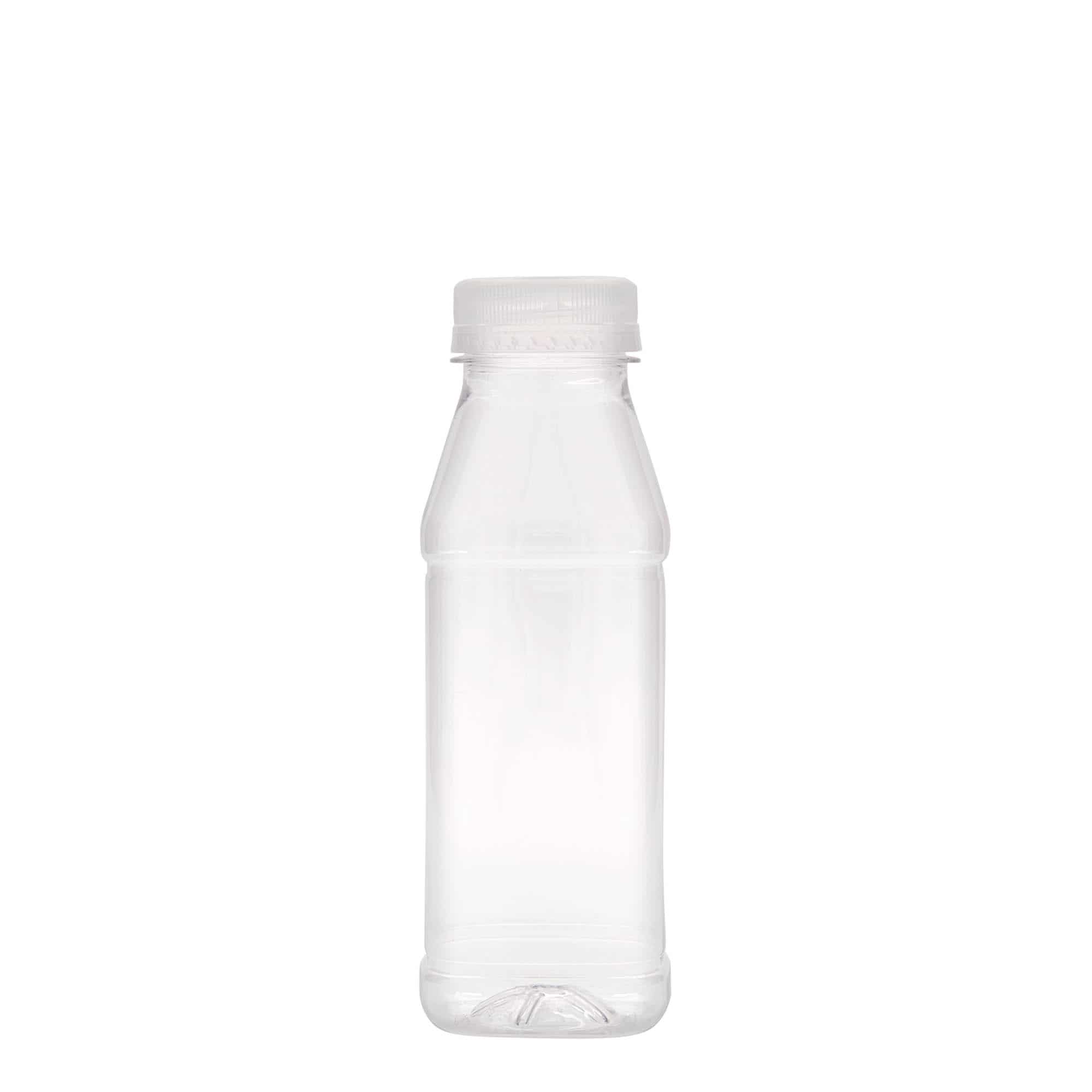 330 ml Garrafa PET 'Milk and Juice Carré',quadrada, plástico, boca: 38 mm