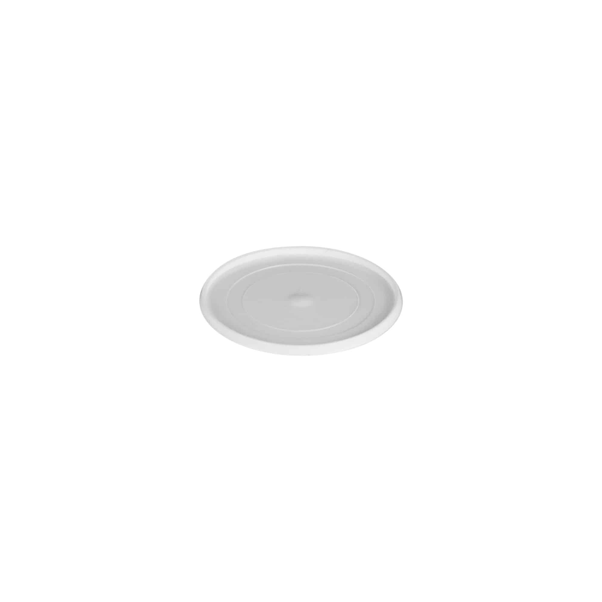 5 ml Placa de cobertura 'Bianca', plástico PP, branco