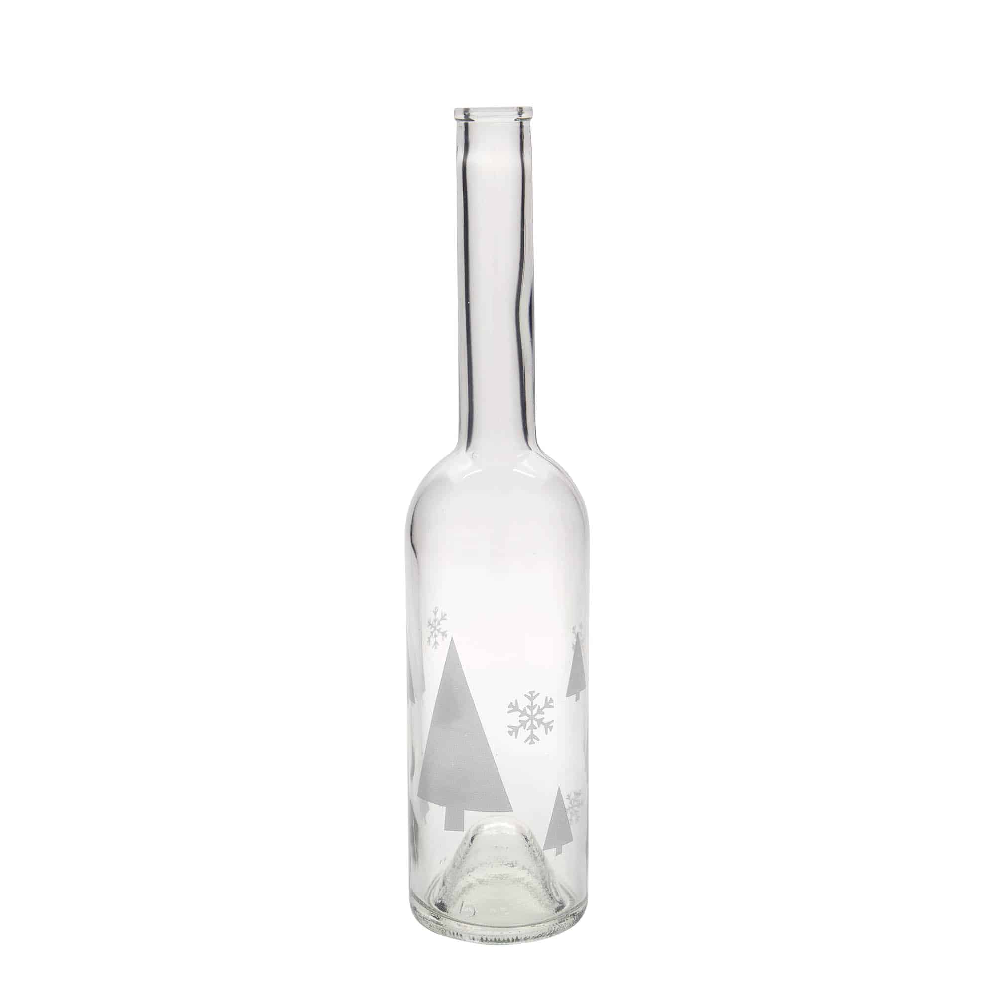 500 ml Garrafa de vidro 'Opera', Motivo: Flocos de neve, boca: Cortiça 500 ml Garrafa de vidro 'Opera', Motivo: Flocos de neve, boca: Cortiça