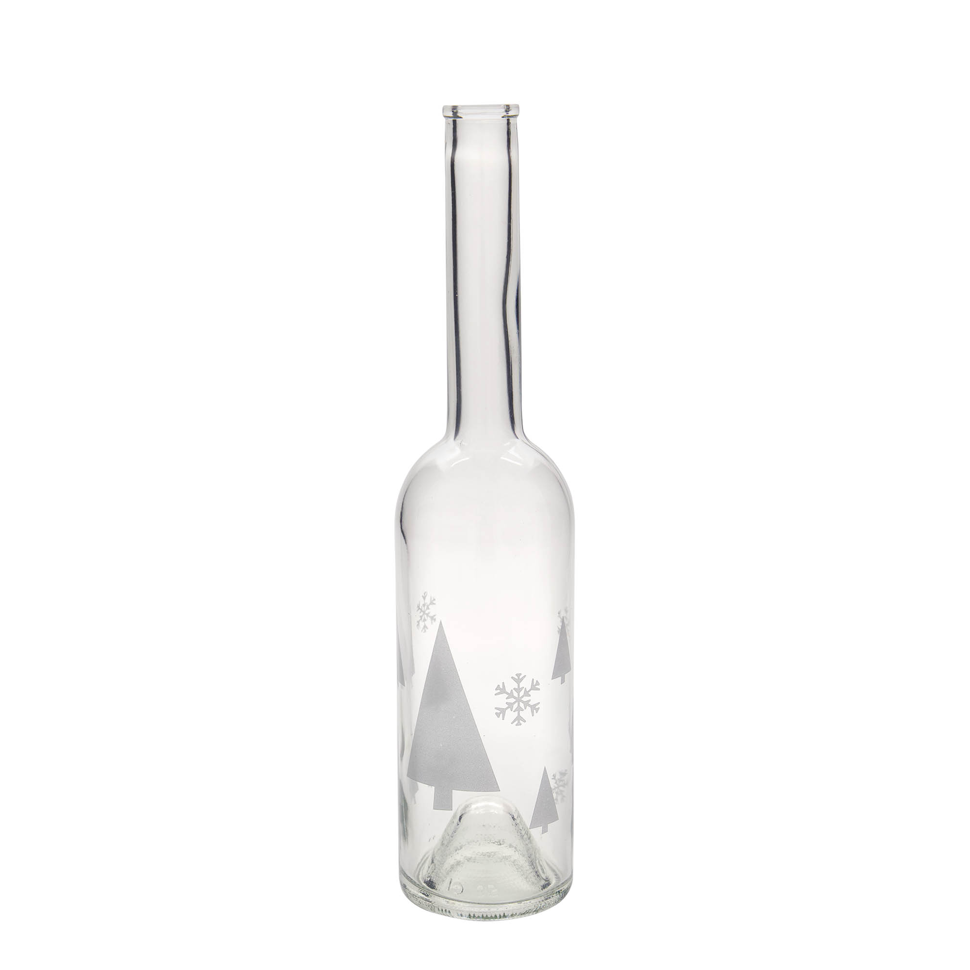 Garrafa de vidro de 500 ml 'Opera', motivo: flocos de neve, boca: cortiça Garrafa de vidro de 500 ml 'Opera', motivo: flocos de neve, boca: cortiça