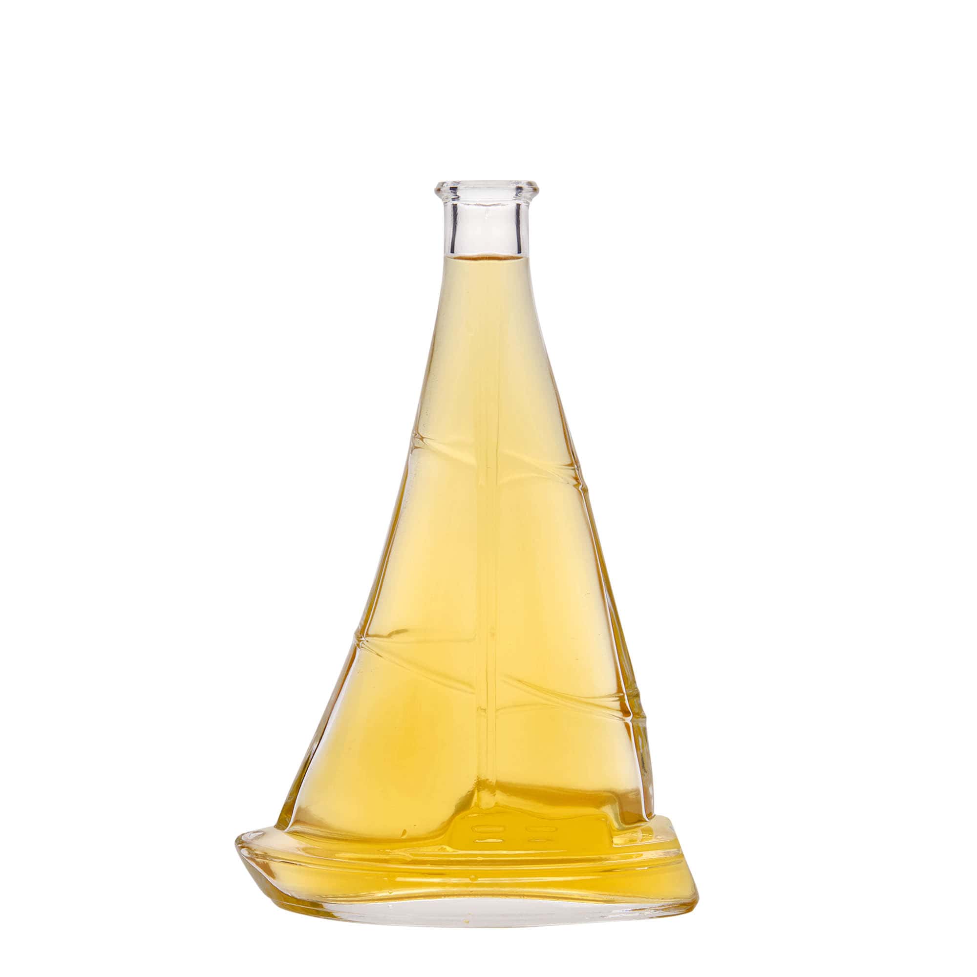 Garrafa de vidro de 350 ml 'Barco à vela', Boca: Cortiça