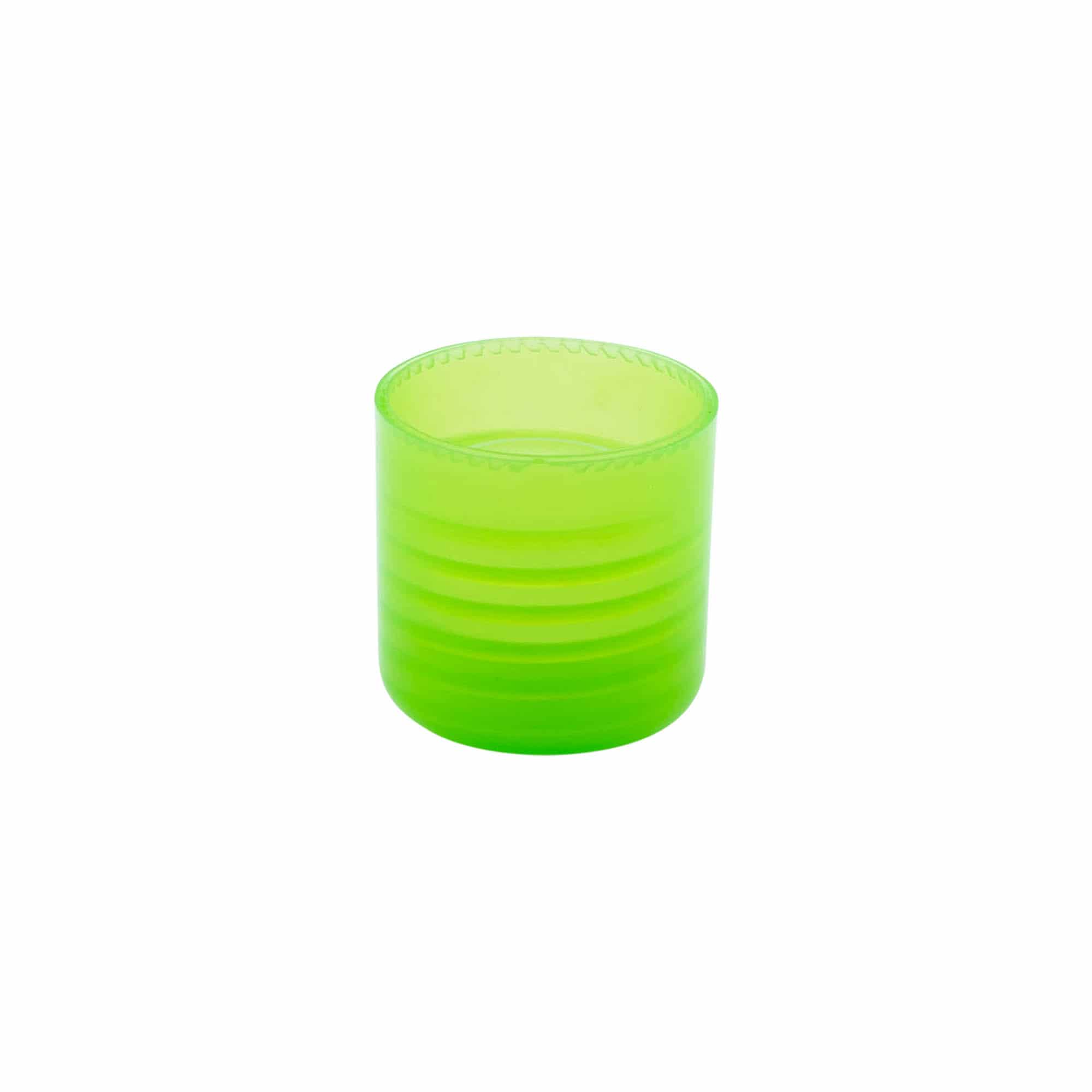 Tampa de rosca com pulverizador, plástico PP, verde, para boca: 24/410