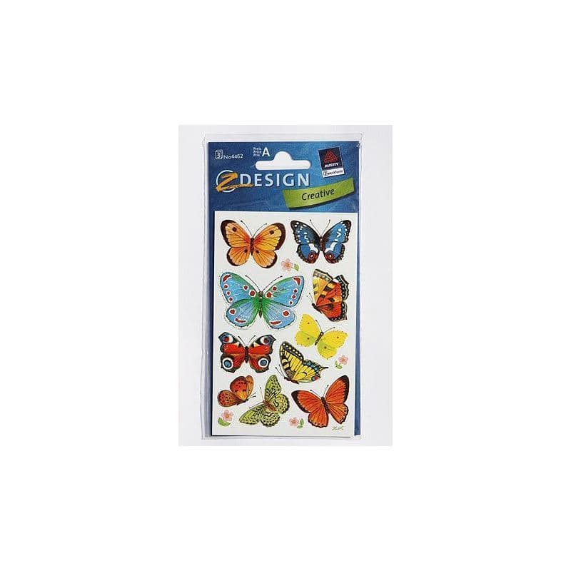 Autocolantes Zweckform 'Borboletas', multicolor