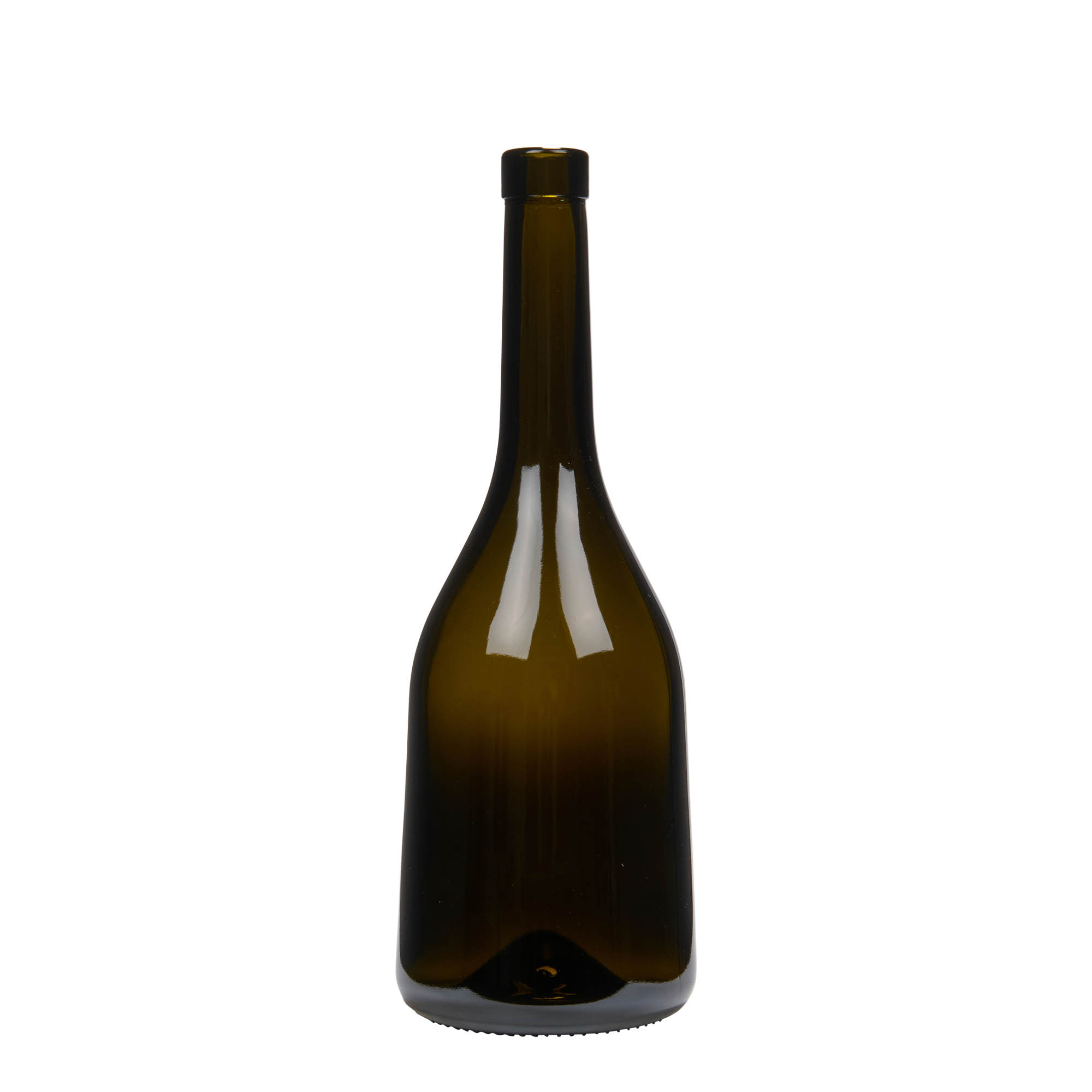 Garrafa de vidro de 750 ml 'Rustica', verde antigo, boca: cortiça Garrafa de vidro de 750 ml 'Rustica', verde antigo, boca: cortiça
