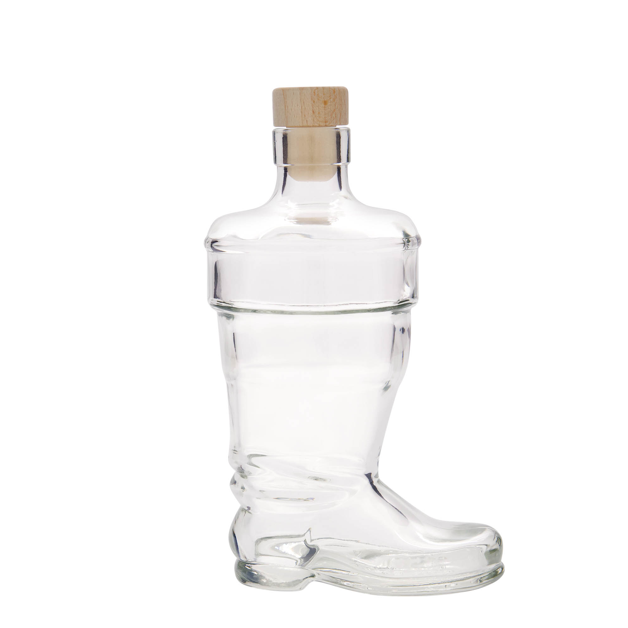 Garrafa de vidro de 350 ml 'Bota', Boca: Cortiça