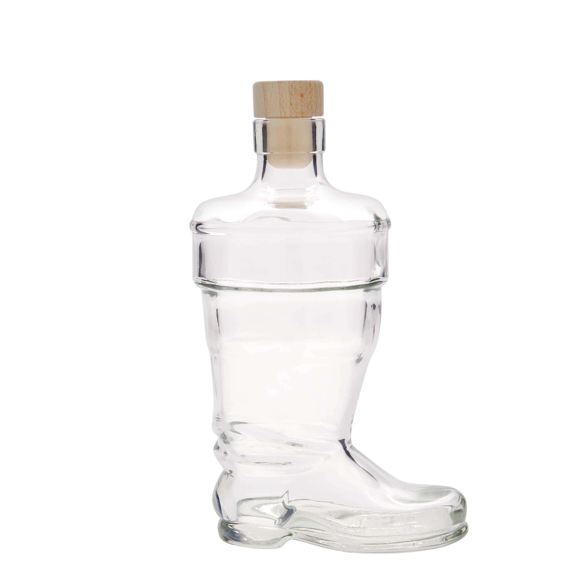 Garrafa de vidro de 350 ml 'Bota', Boca: Cortiça
