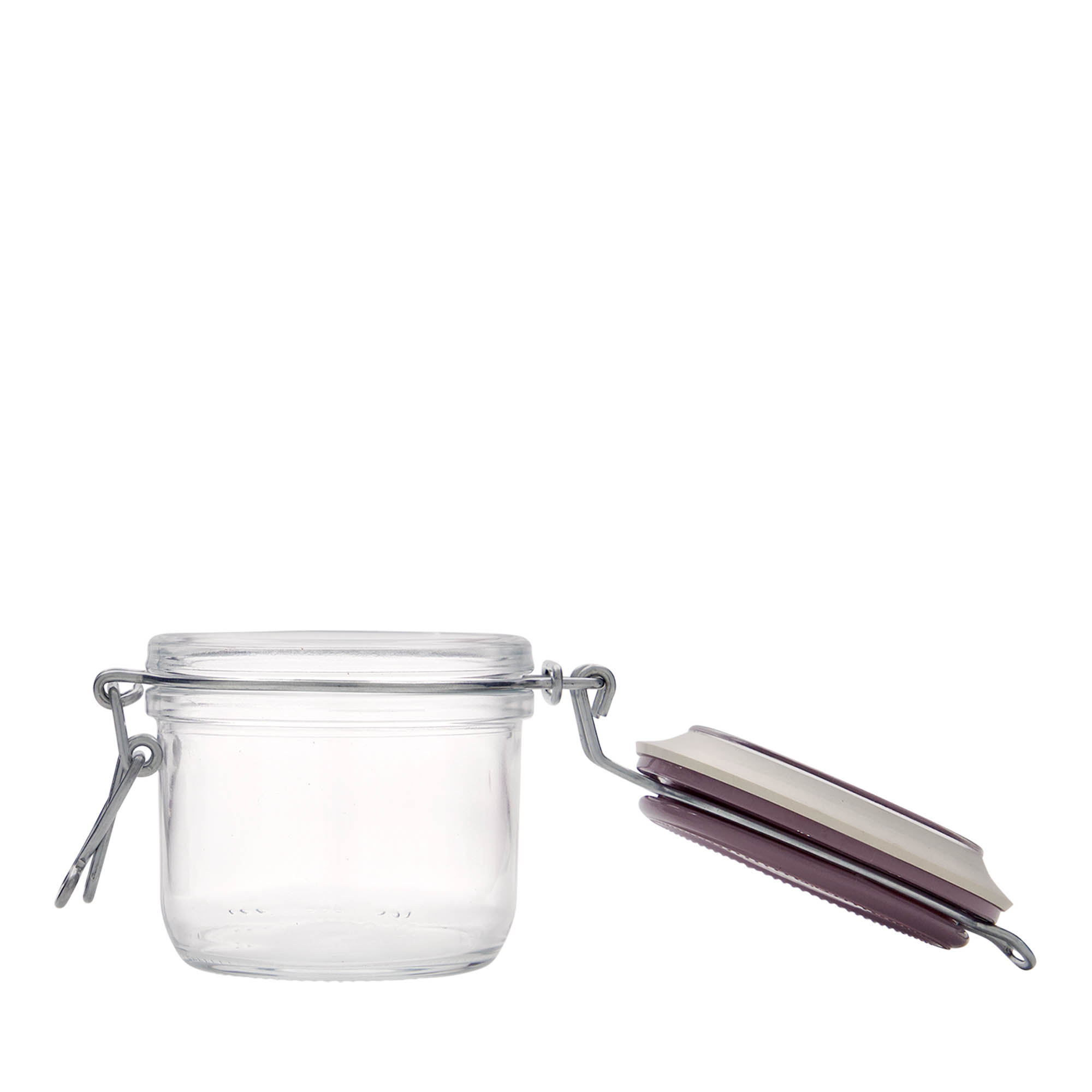 Frasco de vidro com fecho de alavanca de 200 ml 'Fido', violeta, abertura: fecho de alavanca Frasco de vidro com fecho de alavanca de 200 ml 'Fido', violeta, abertura: fecho de alavanca